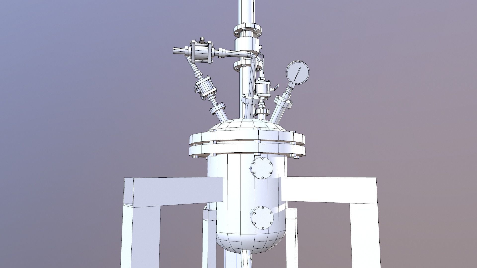Filter dryer Low-poly 3D model_12
