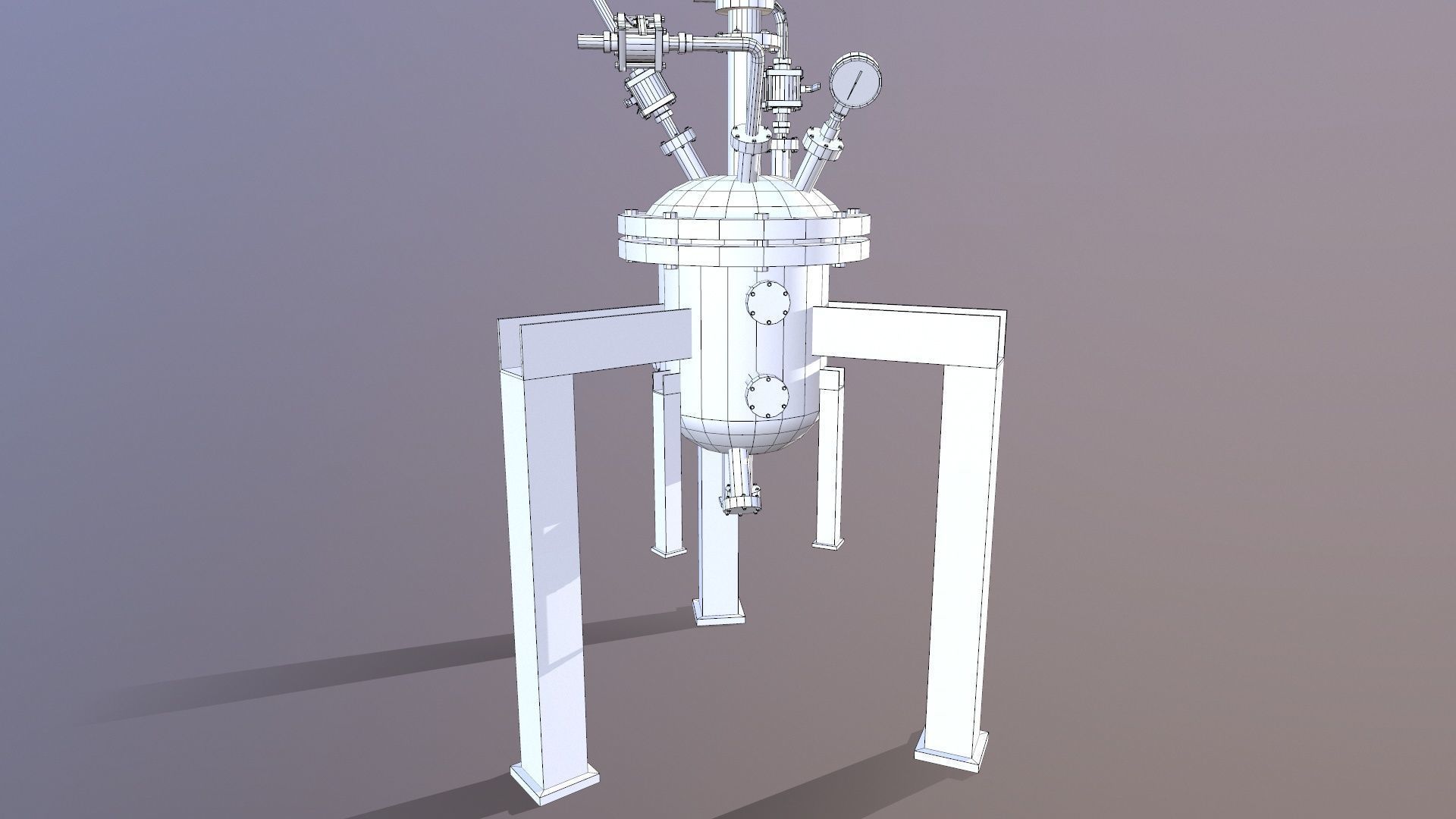 Filter dryer Low-poly 3D model_13