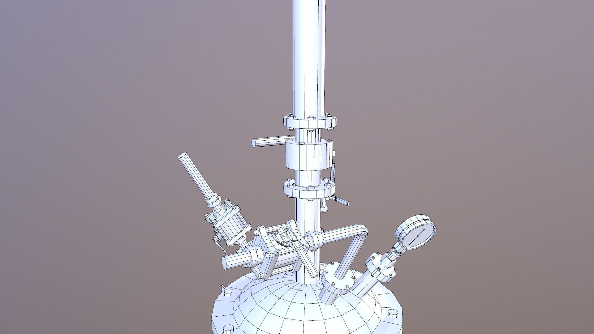 Filter dryer Low-poly 3D model_14