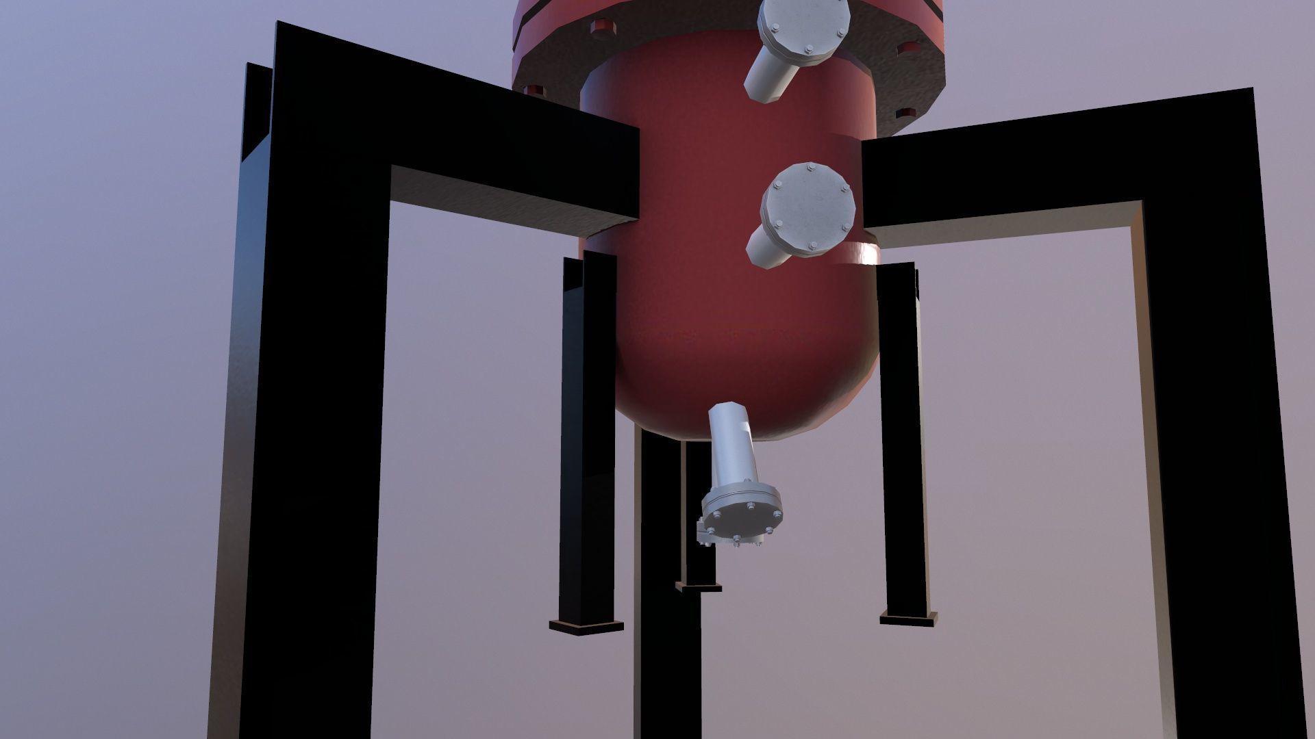 Filter dryer Low-poly 3D model_9