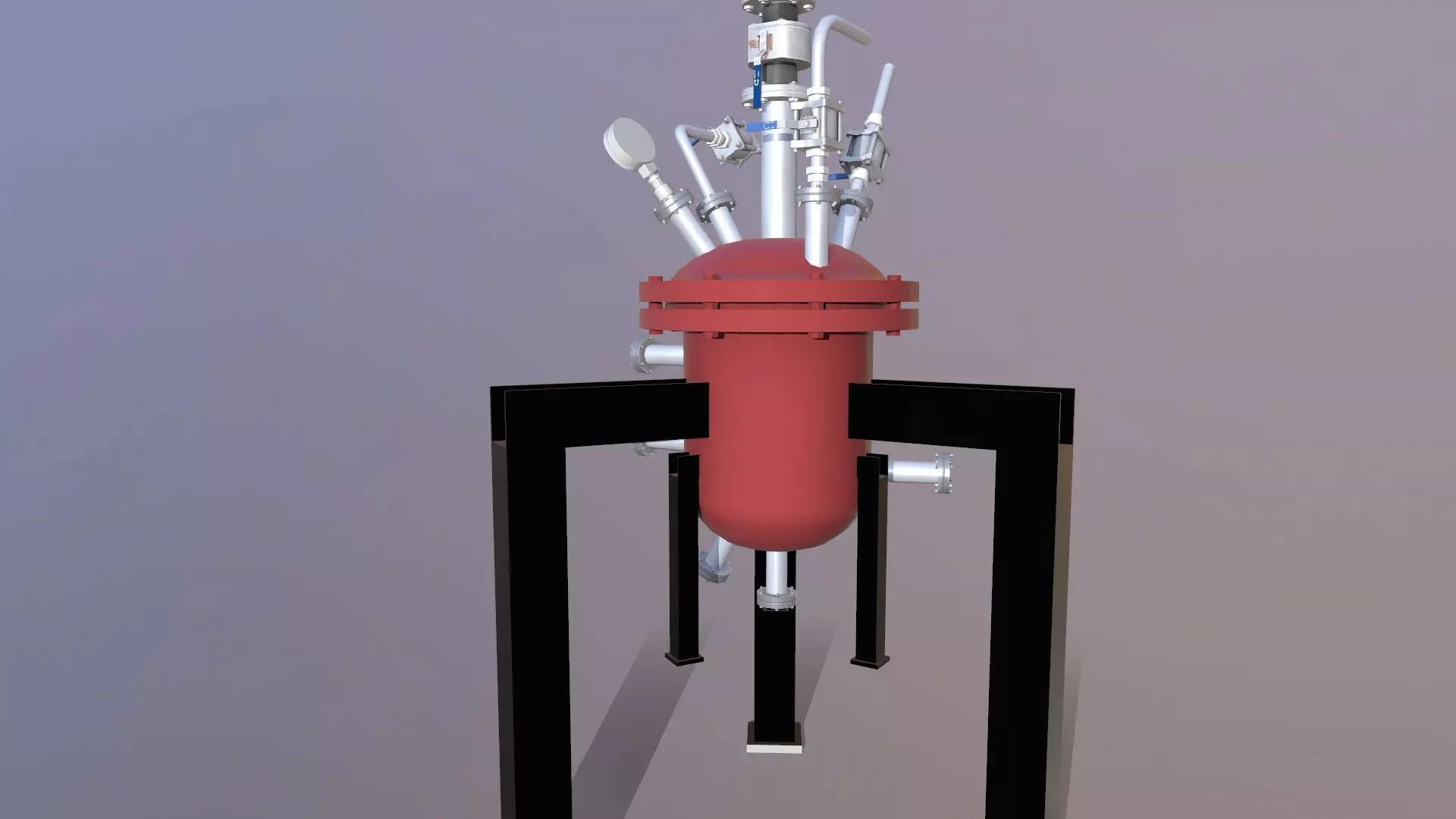 Filter dryer Low-poly 3D model_0