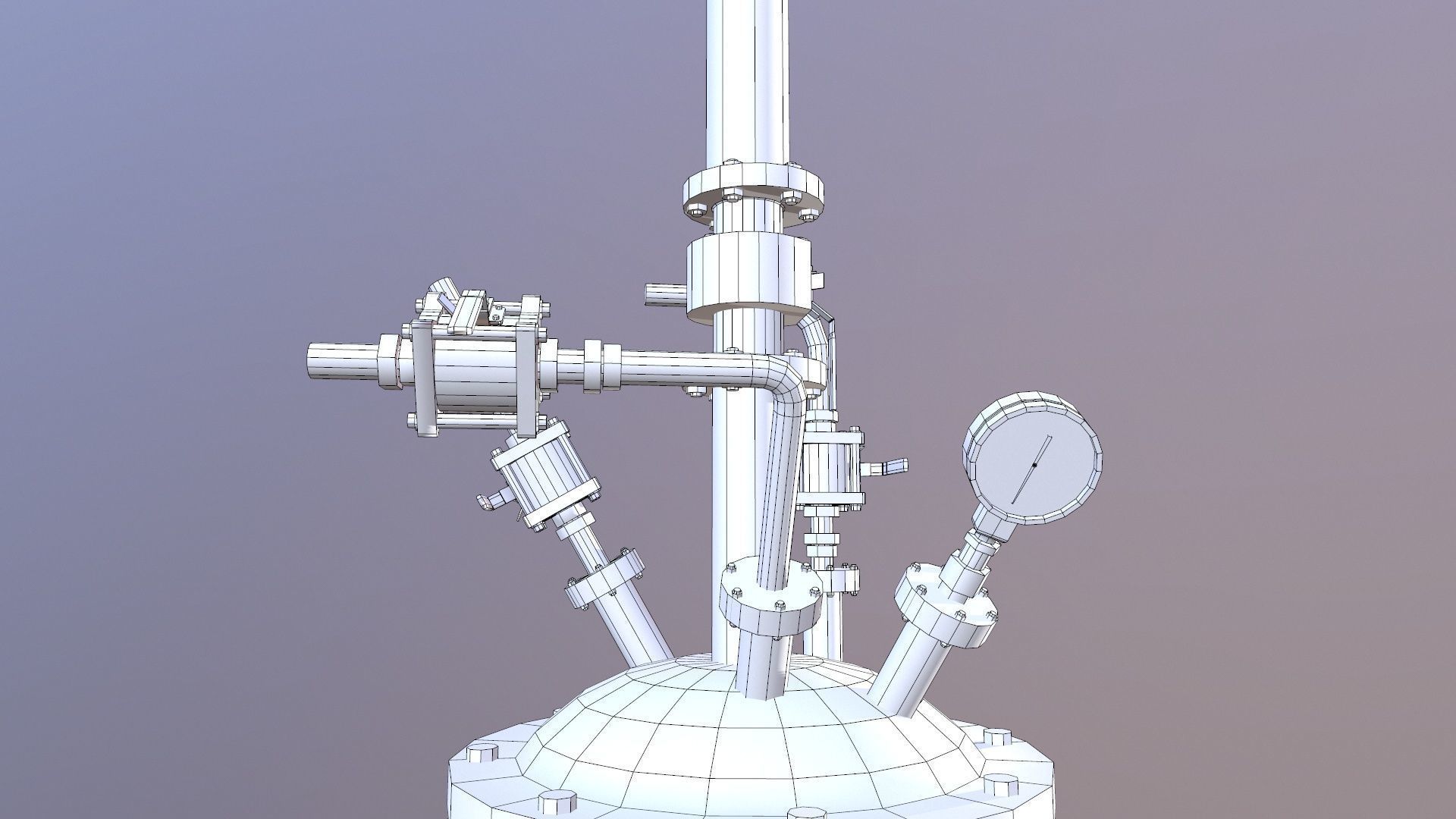 Filter dryer Low-poly 3D model_11