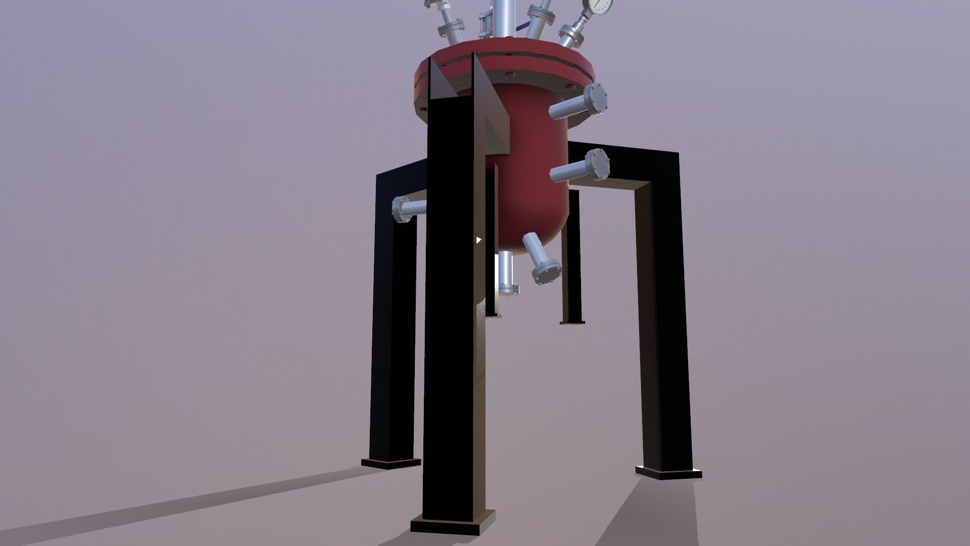 Filter dryer Low-poly 3D model_8