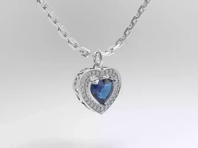 Heart pendant two variants 