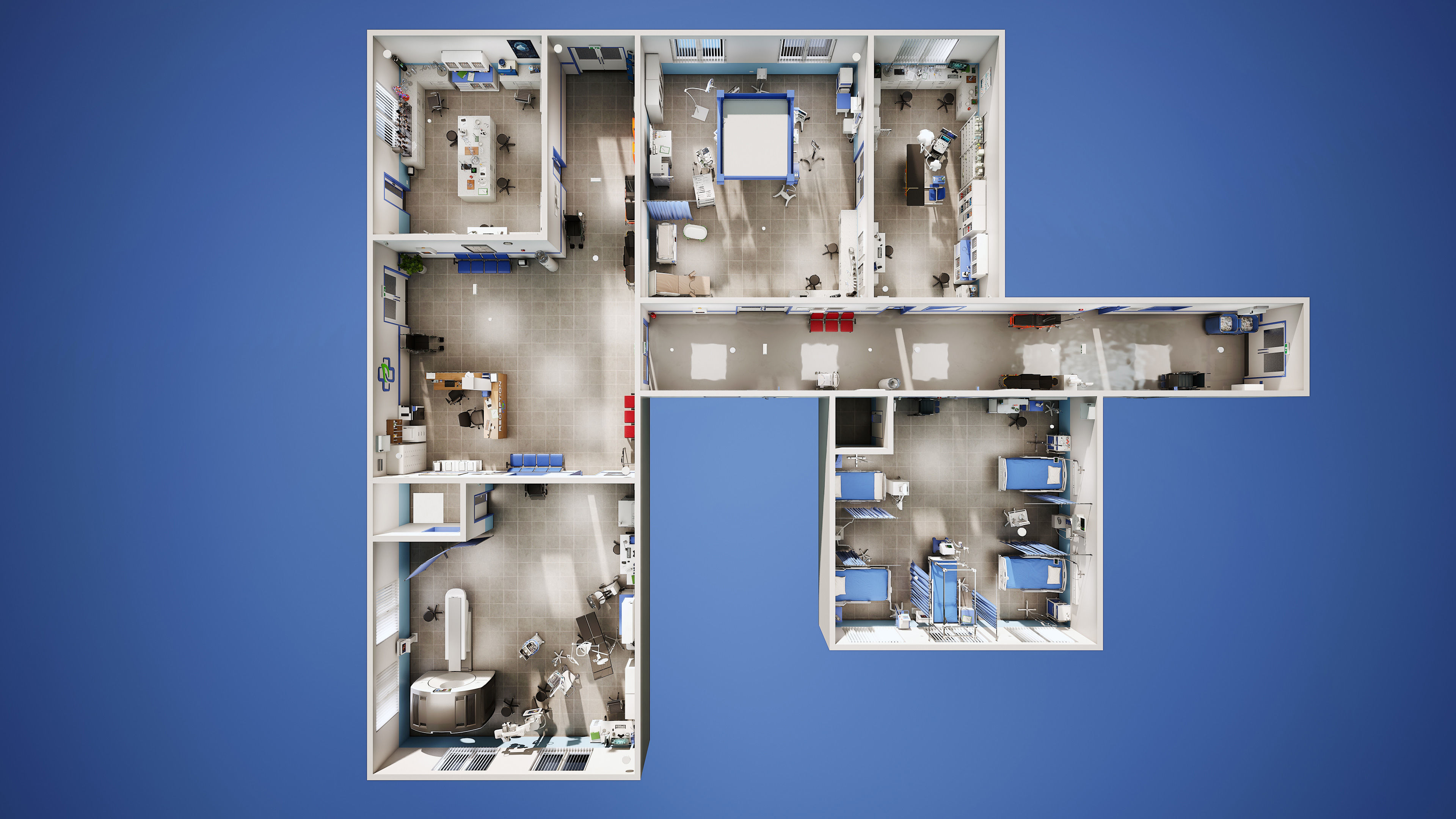 Archinteriors for UE vol 14 - hospital scene 3D model_20