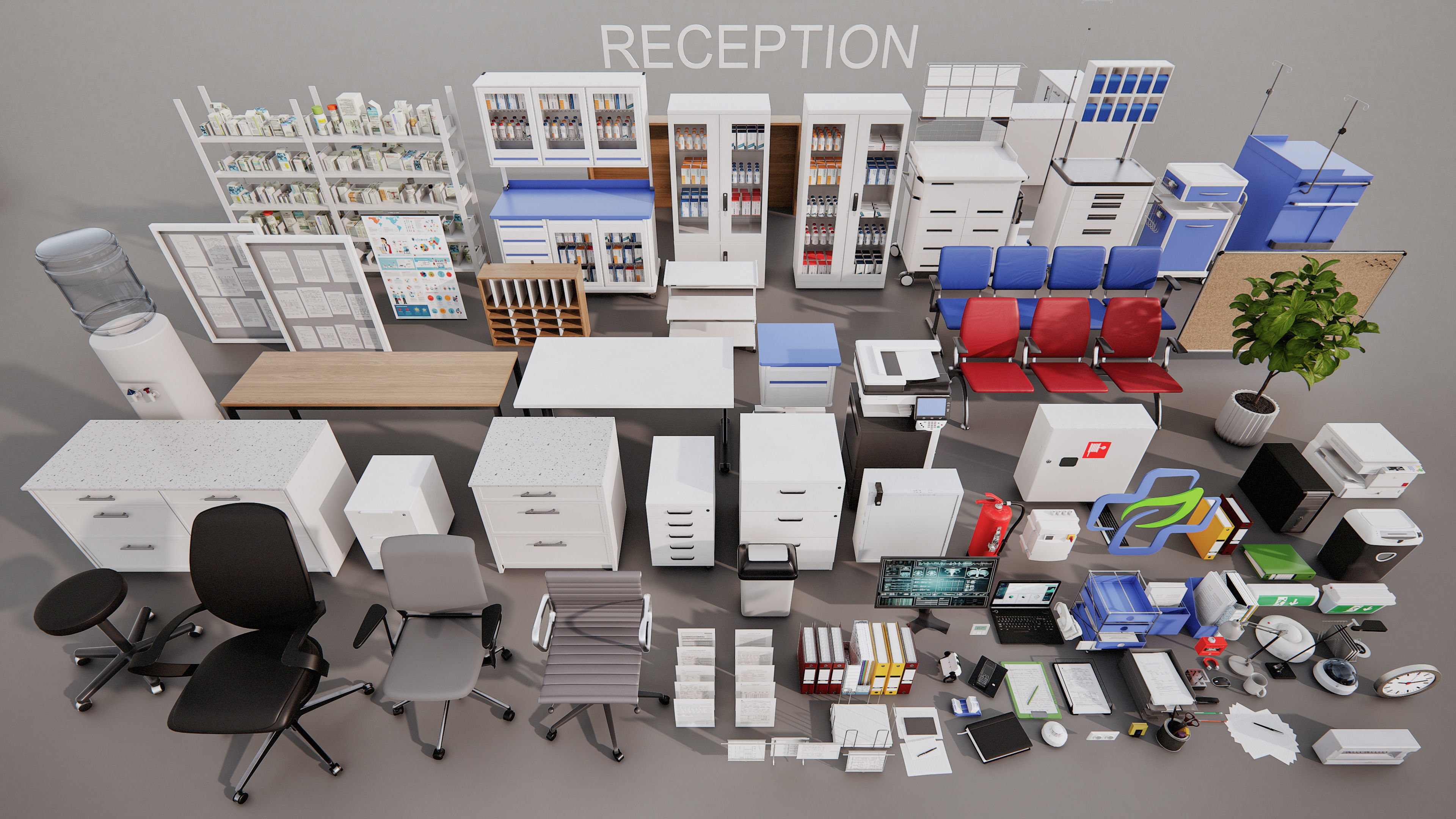 Archinteriors for UE vol 14 - hospital scene 3D model_21