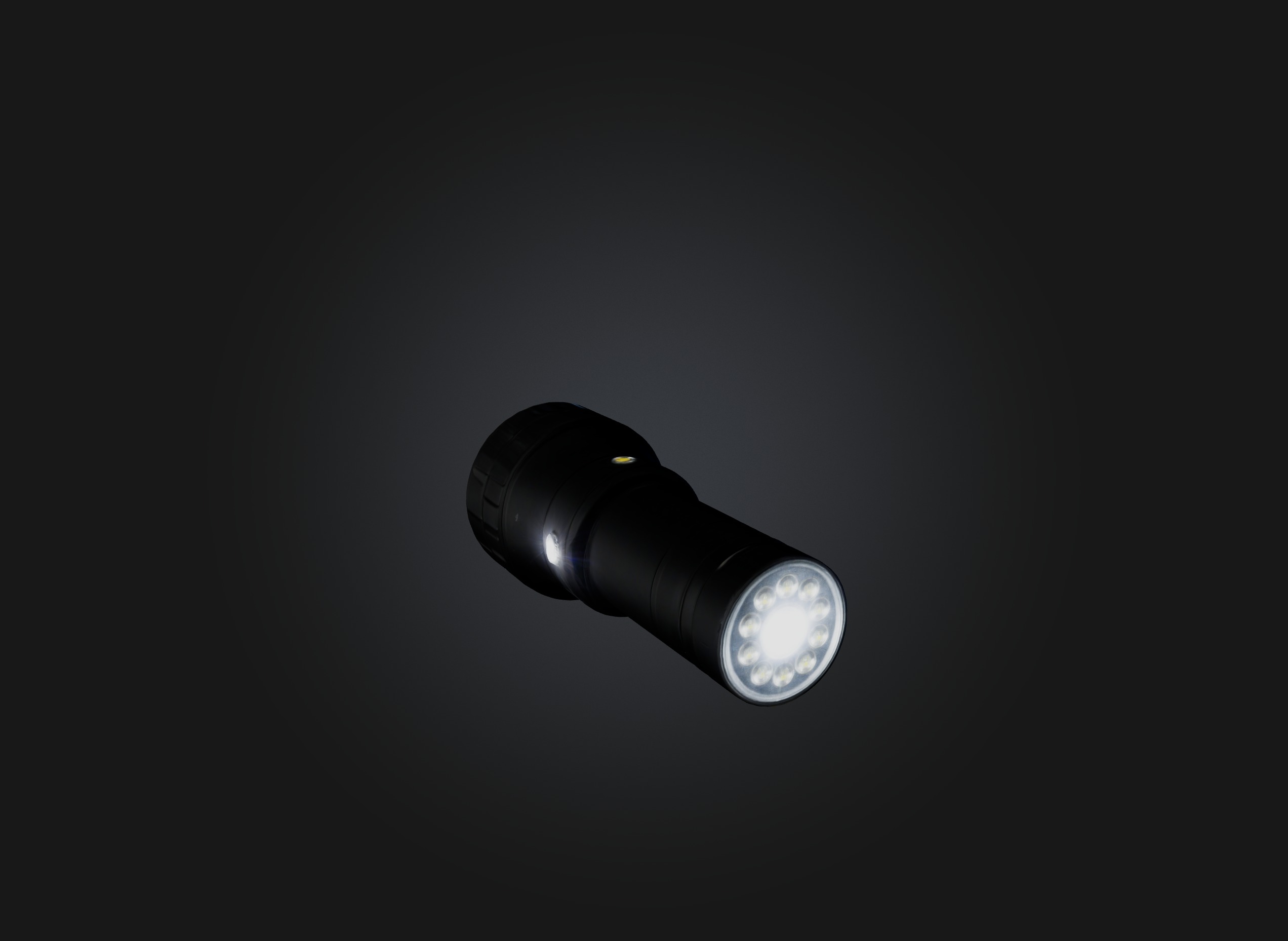 flashlight Low-poly 3D model_3