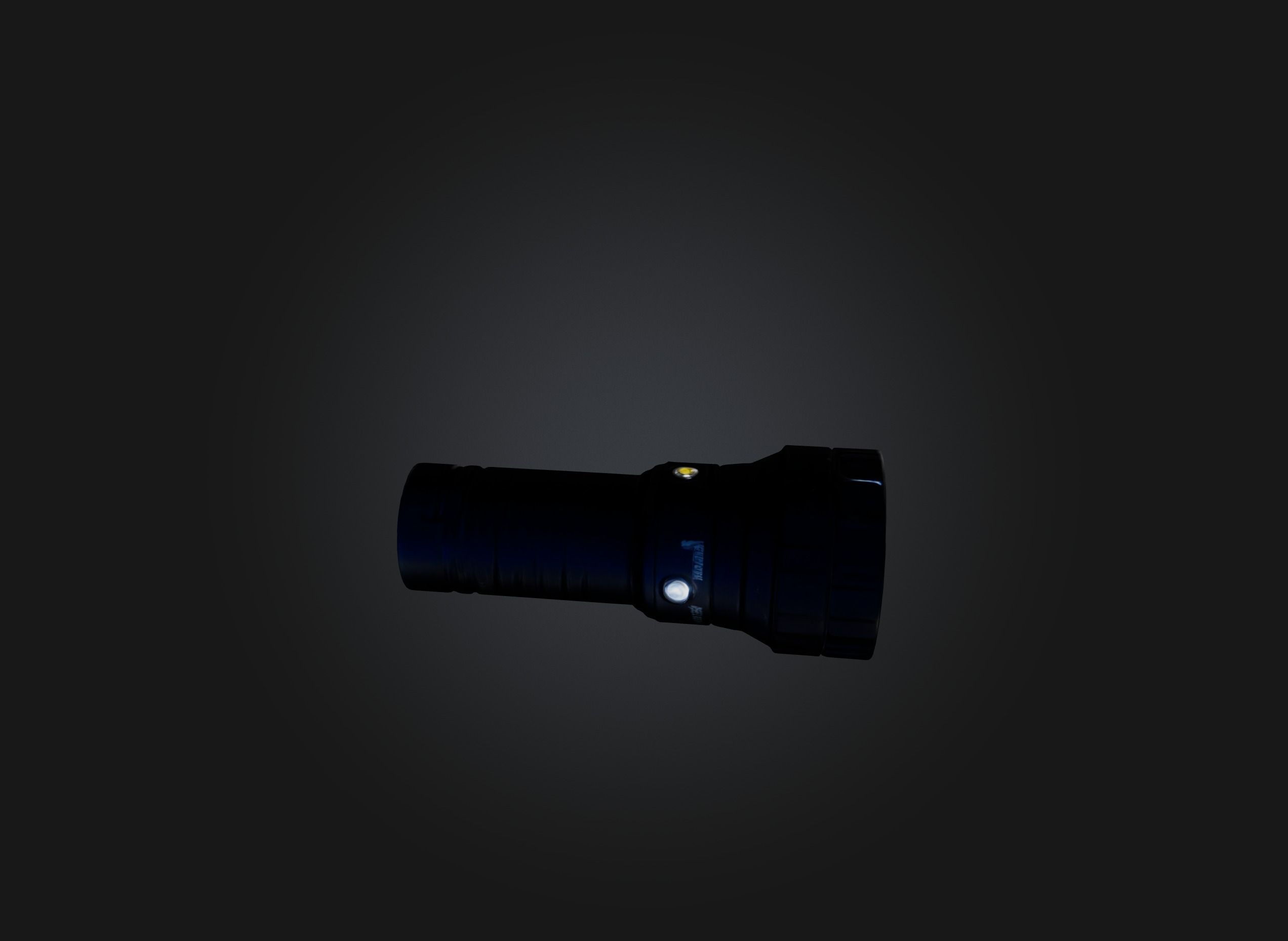 flashlight Low-poly 3D model_2