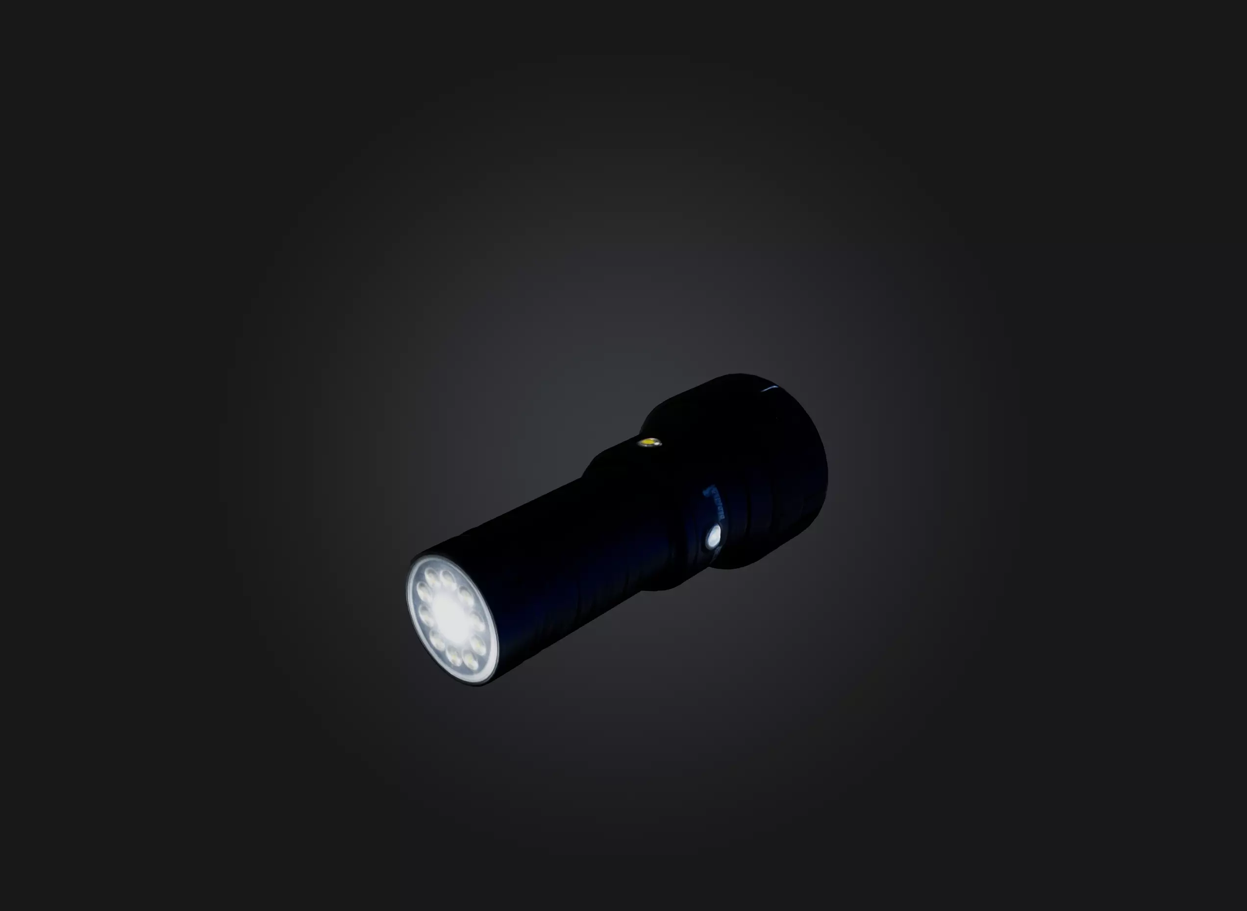 flashlight Low-poly 3D model_0