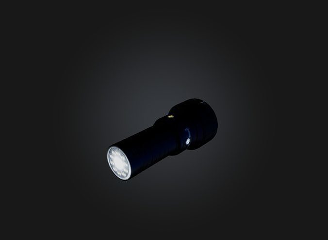 flashlight Low-poly 3D model