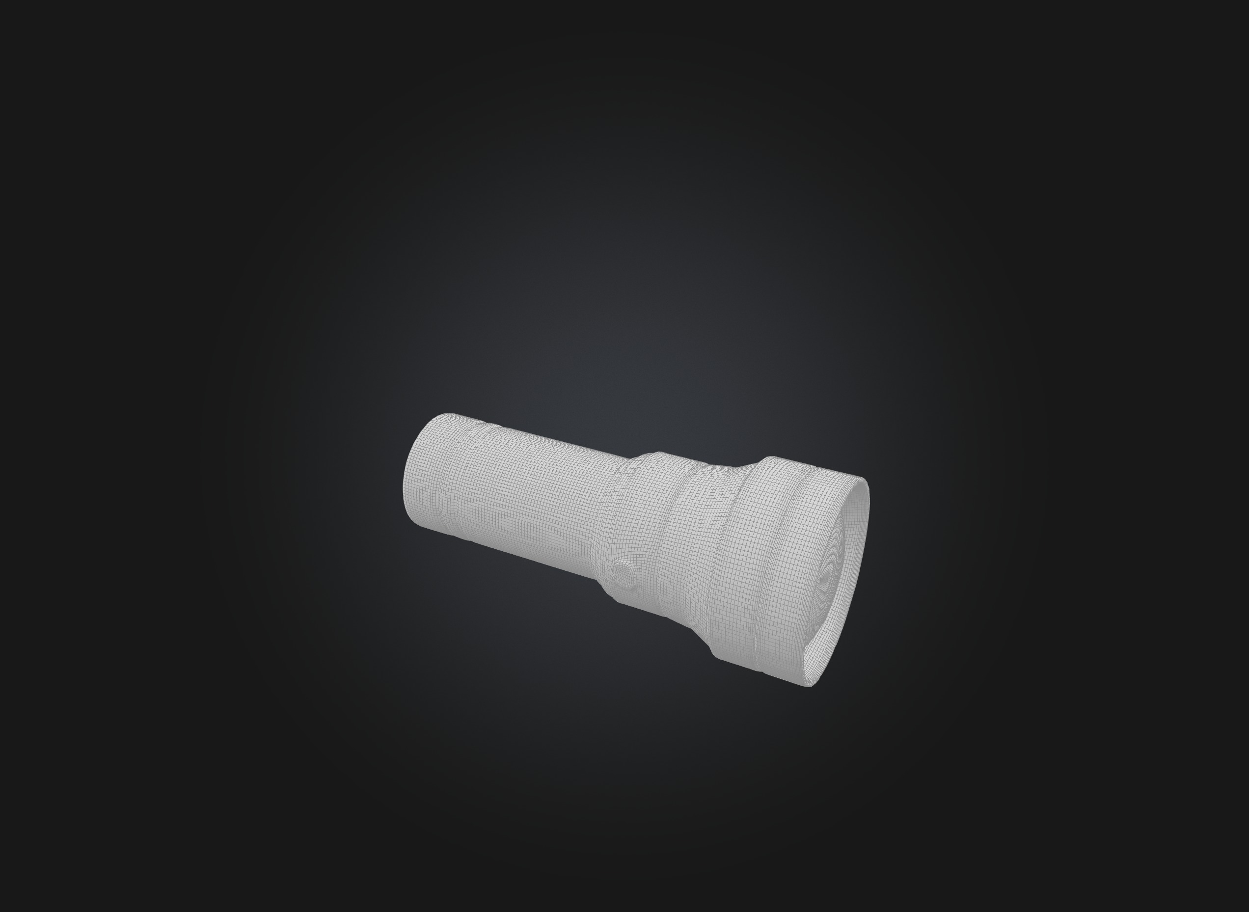 flashlight Low-poly 3D model_1