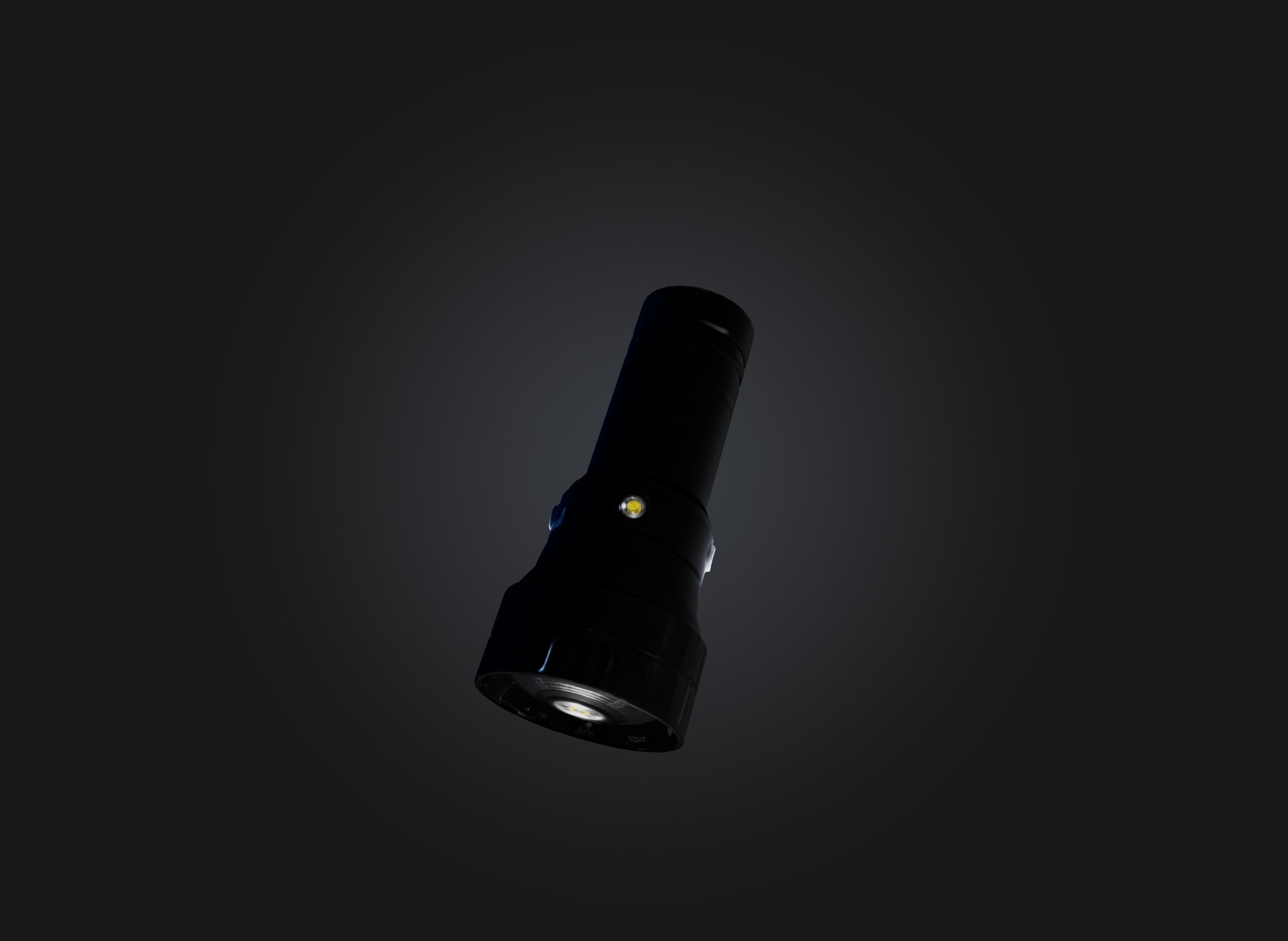 flashlight Low-poly 3D model_6