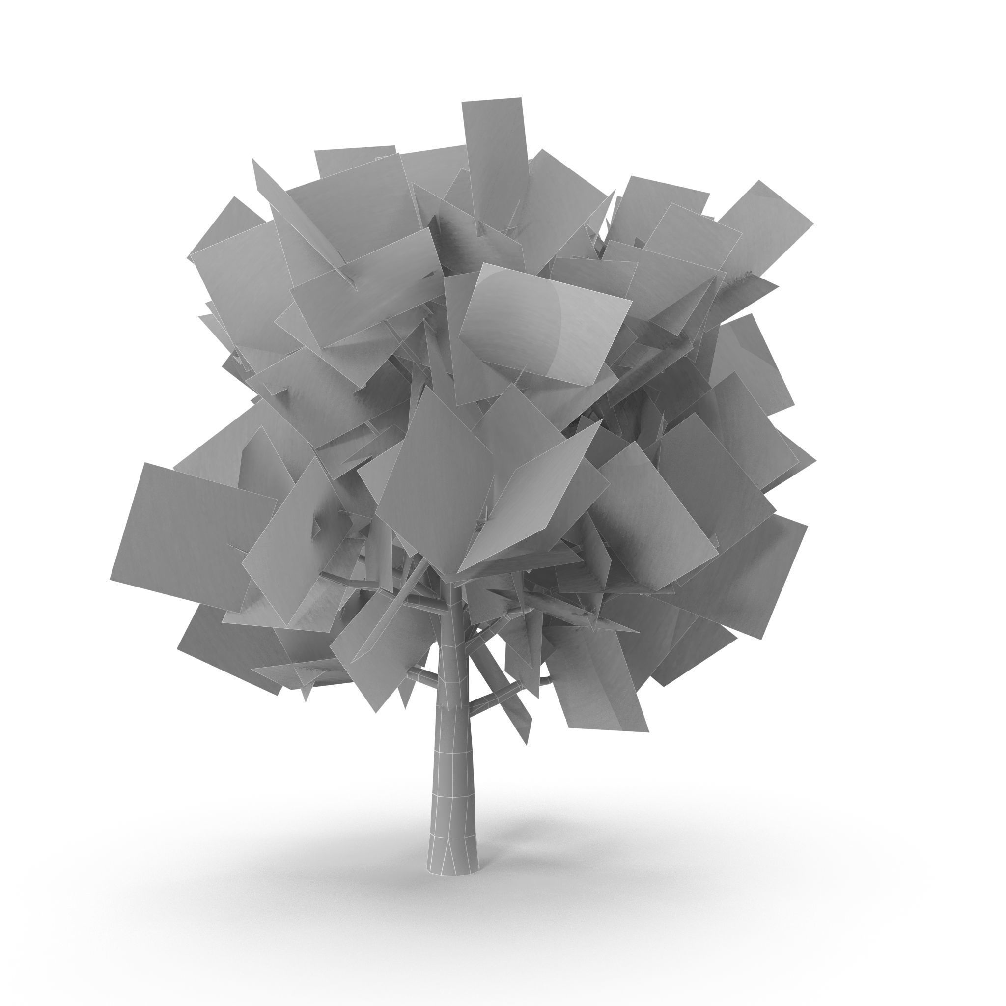 Horsechestnut Low Poly V2 Low-poly 3D model_11