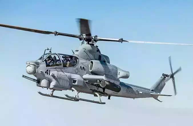 Army helicopter AH-64 apache 3D print model