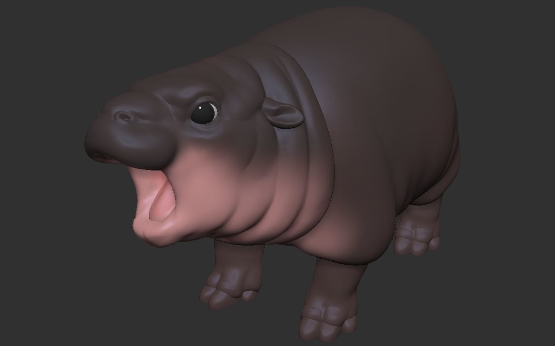 Moo Deng - Cutest Baby Hippo Ever 3D print model_2