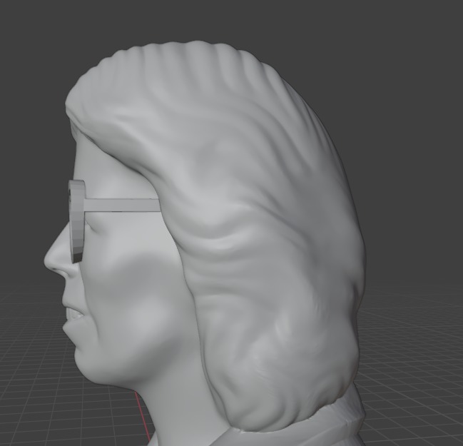 Billie Jean King 3D print model_7
