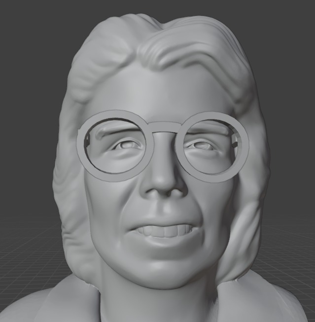 Billie Jean King 3D print model_4