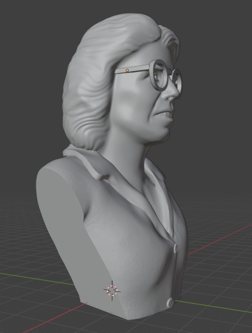 Billie Jean King 3D print model_18