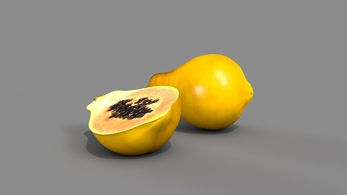 Fruit Papaya 3D model