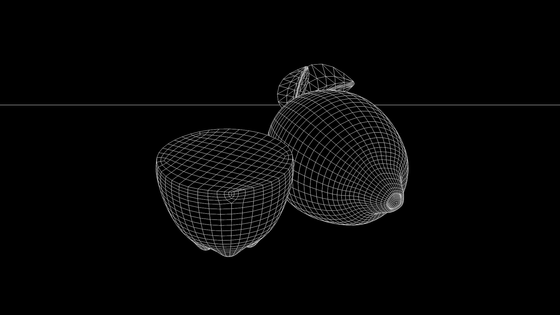 Fruit Lemon and half 3D model_2