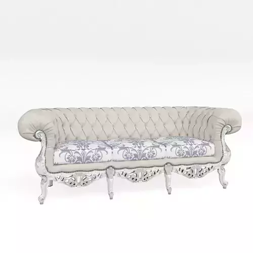 Refined venetian sofa by Modenese 3D model