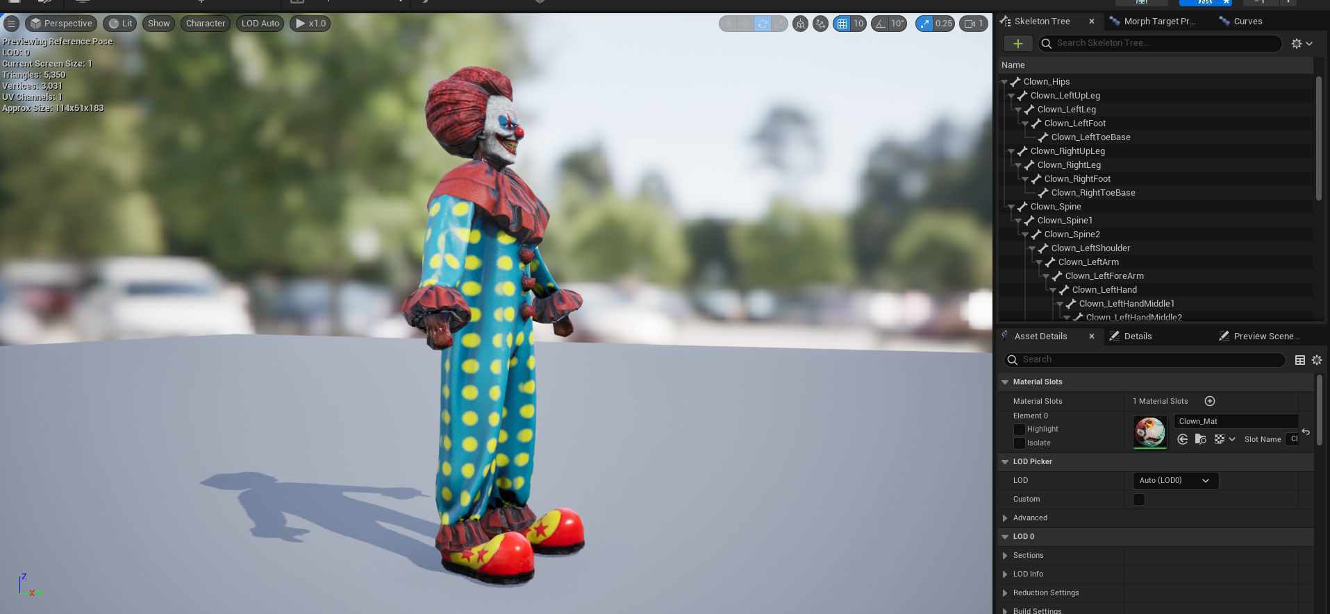 Killer Clown Low-poly 3D model_11