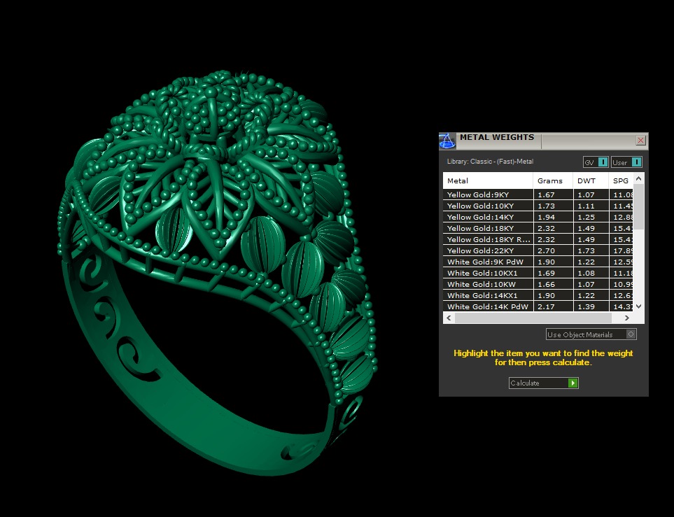 Gold Ring 17 3D print model_5