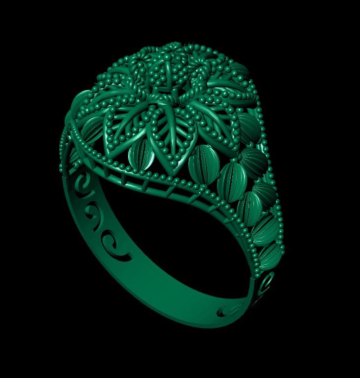 Gold Ring 17 3D print model_4