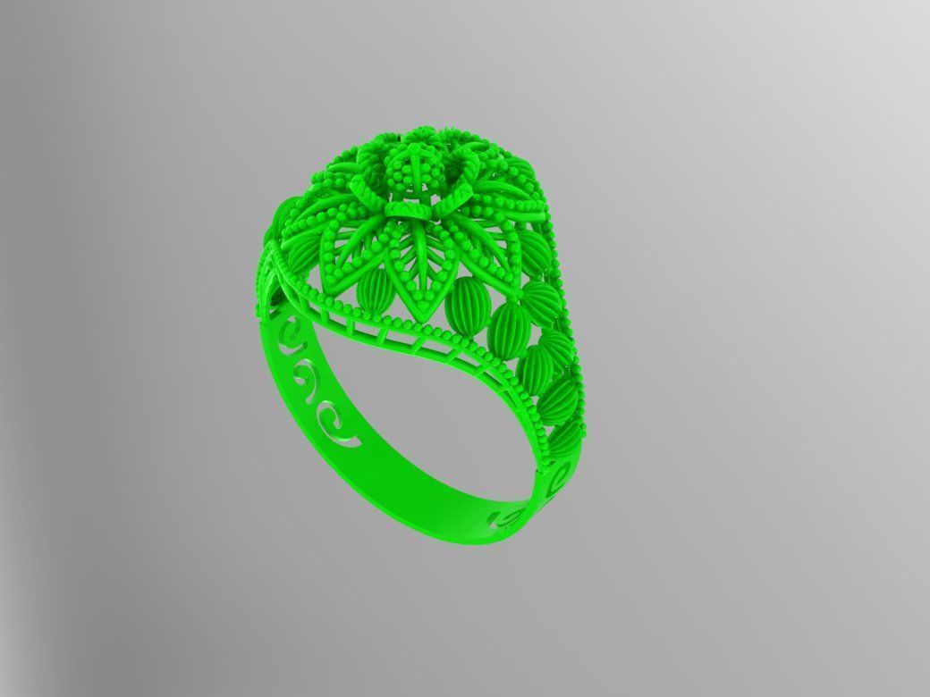 Gold Ring 17 3D print model_2