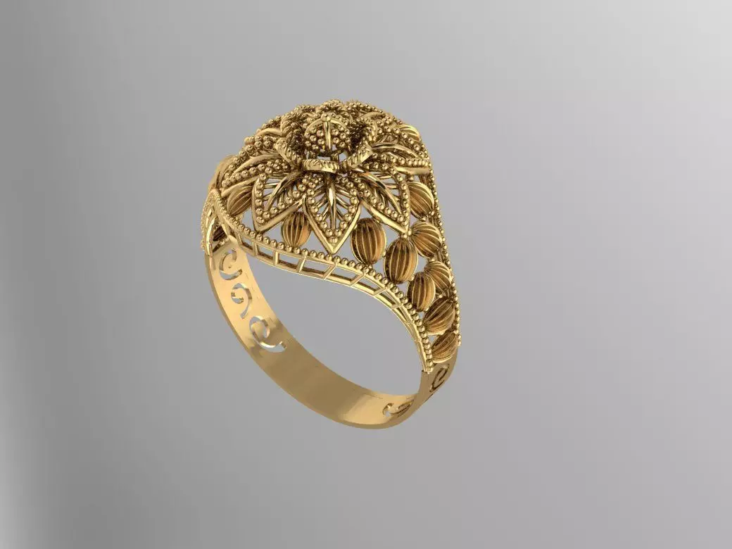 Gold Ring 17 3D print model_0