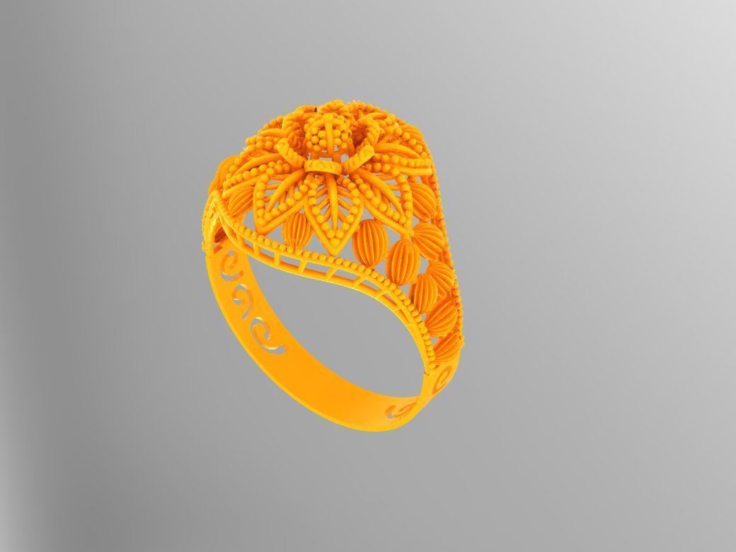 Gold Ring 17 3D print model_3