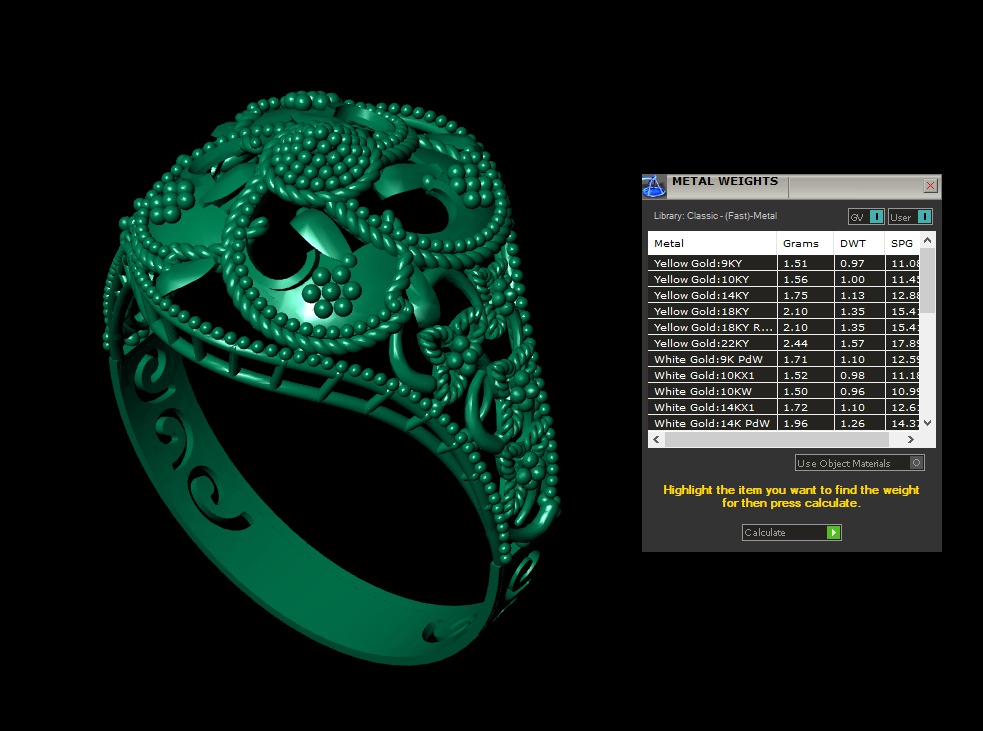Gold Ring  18 3D print model_5