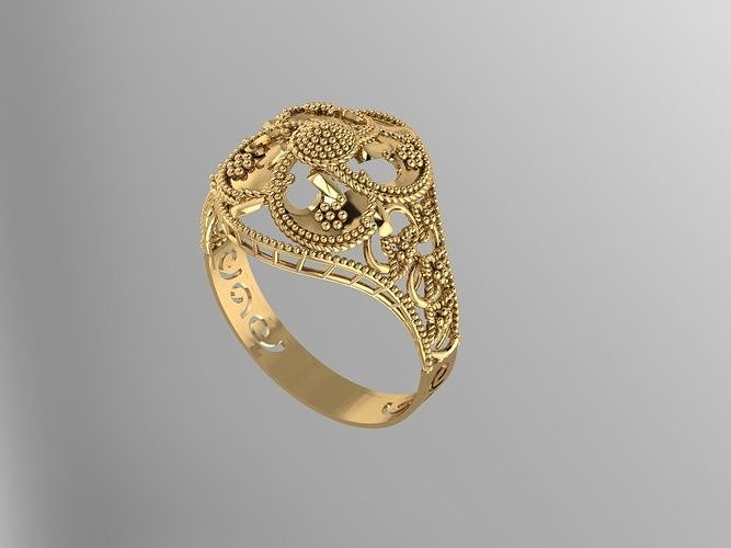 Gold Ring  18 3D print model