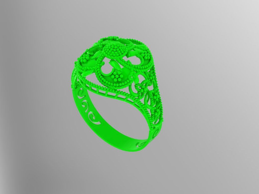 Gold Ring  18 3D print model_2