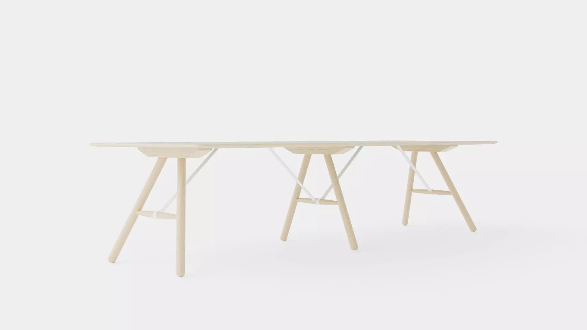 Table Grey Low-poly 3D model_0