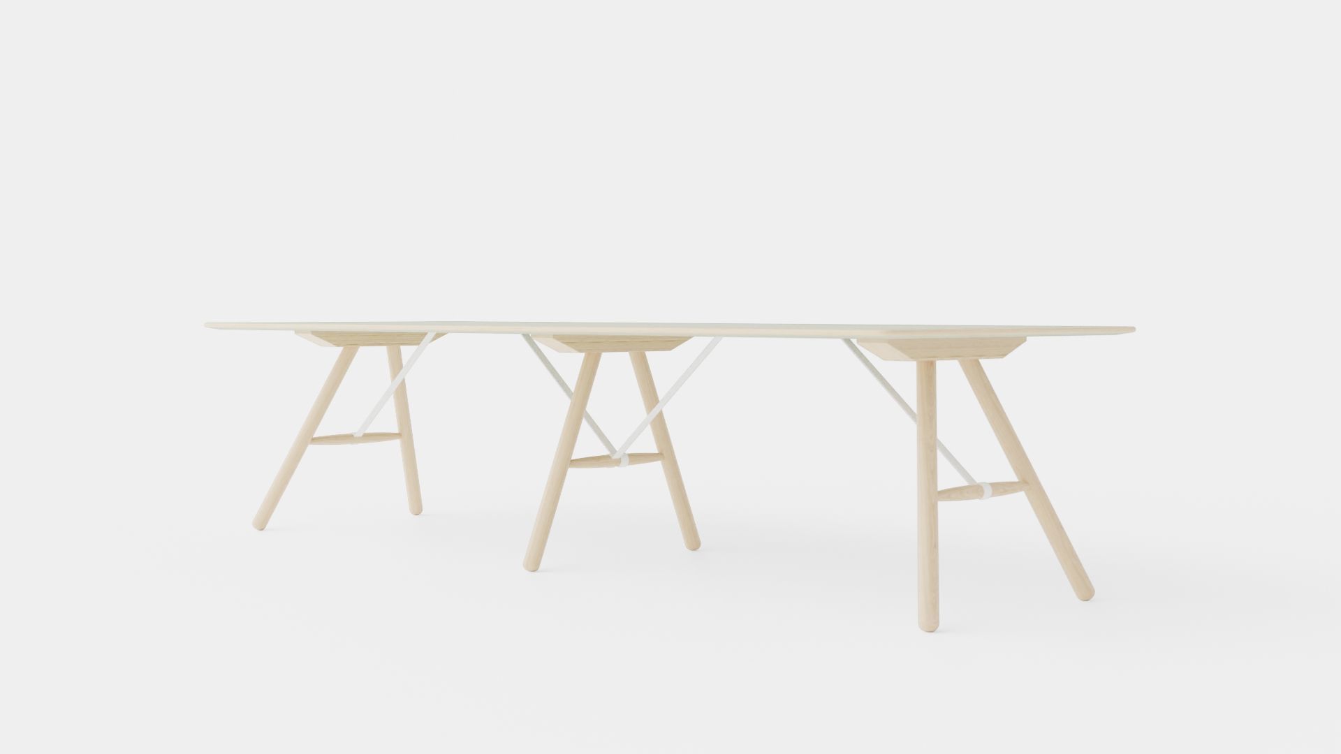 Table Grey Low-poly 3D model_3