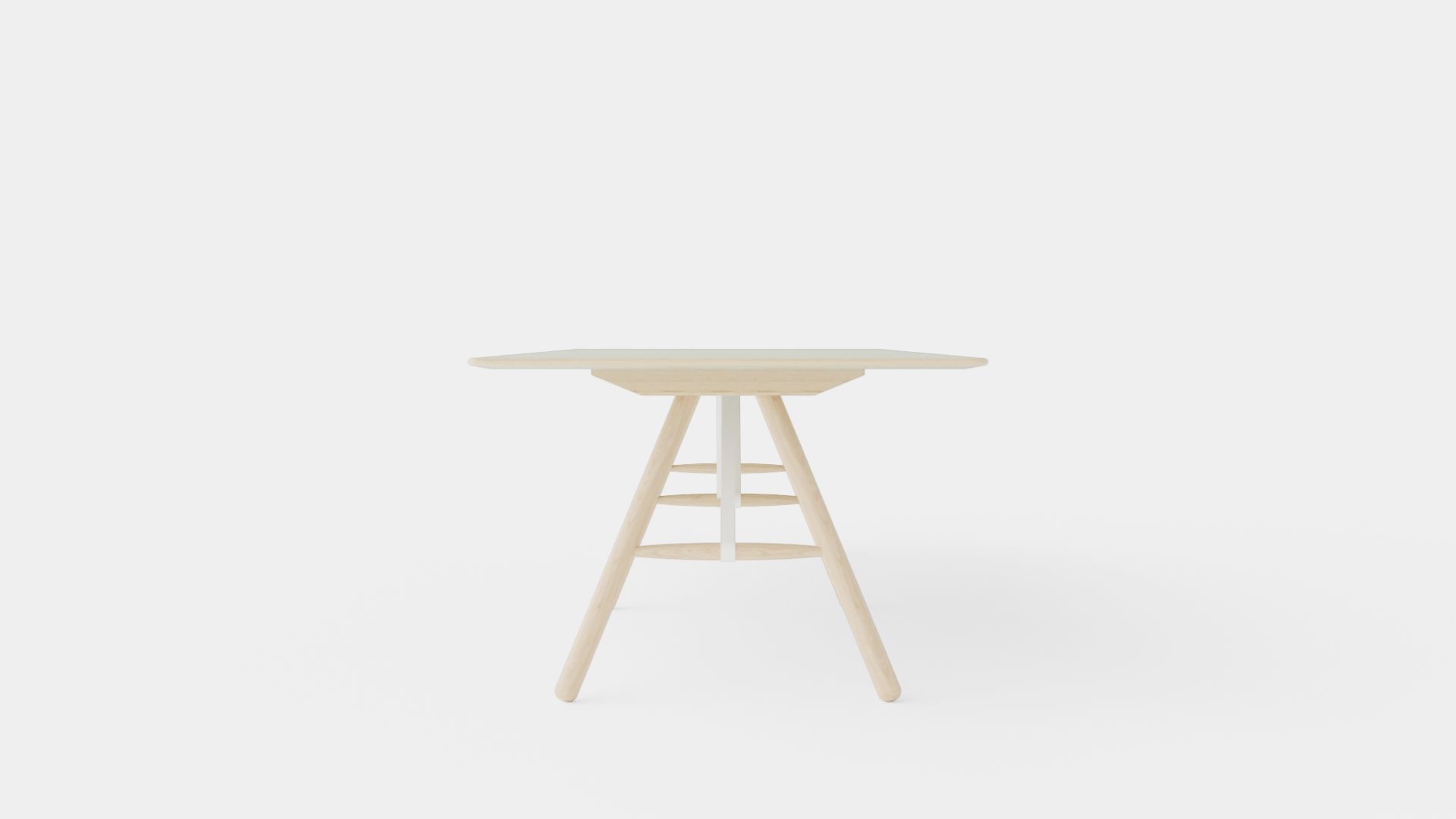 Table Grey Low-poly 3D model_2