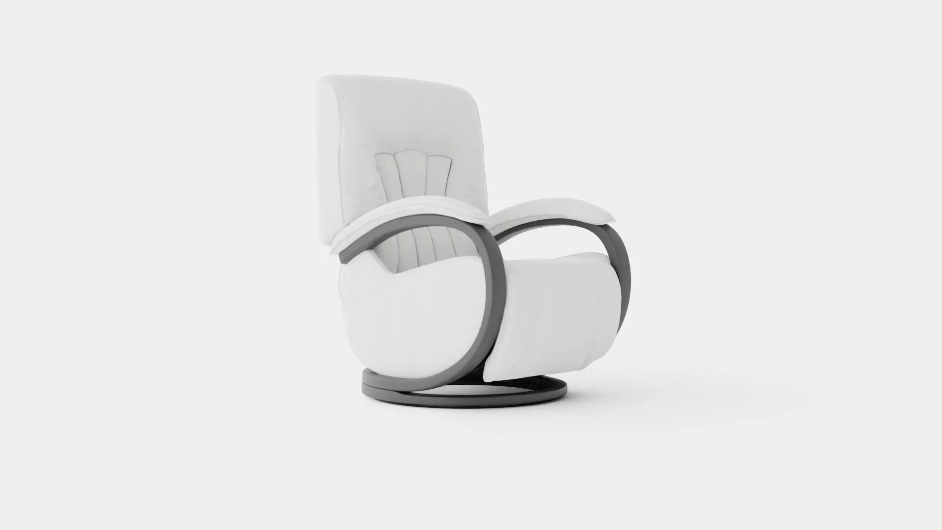 Fabric Armchair Low-poly 3D model_0