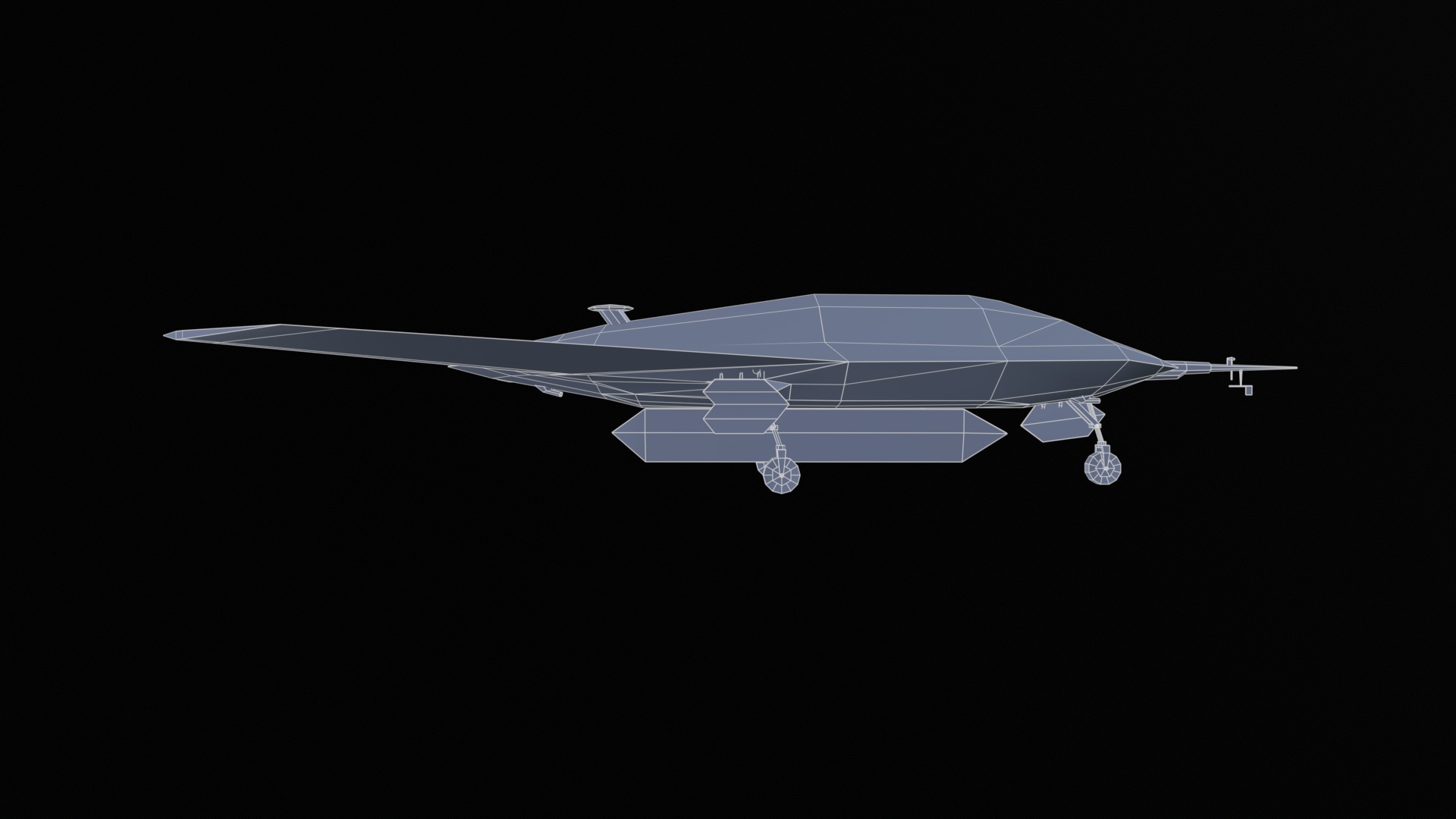 Asset - Army - UAV Boeing X45 - 3D MODEL Low-poly Low-poly 3D model_45