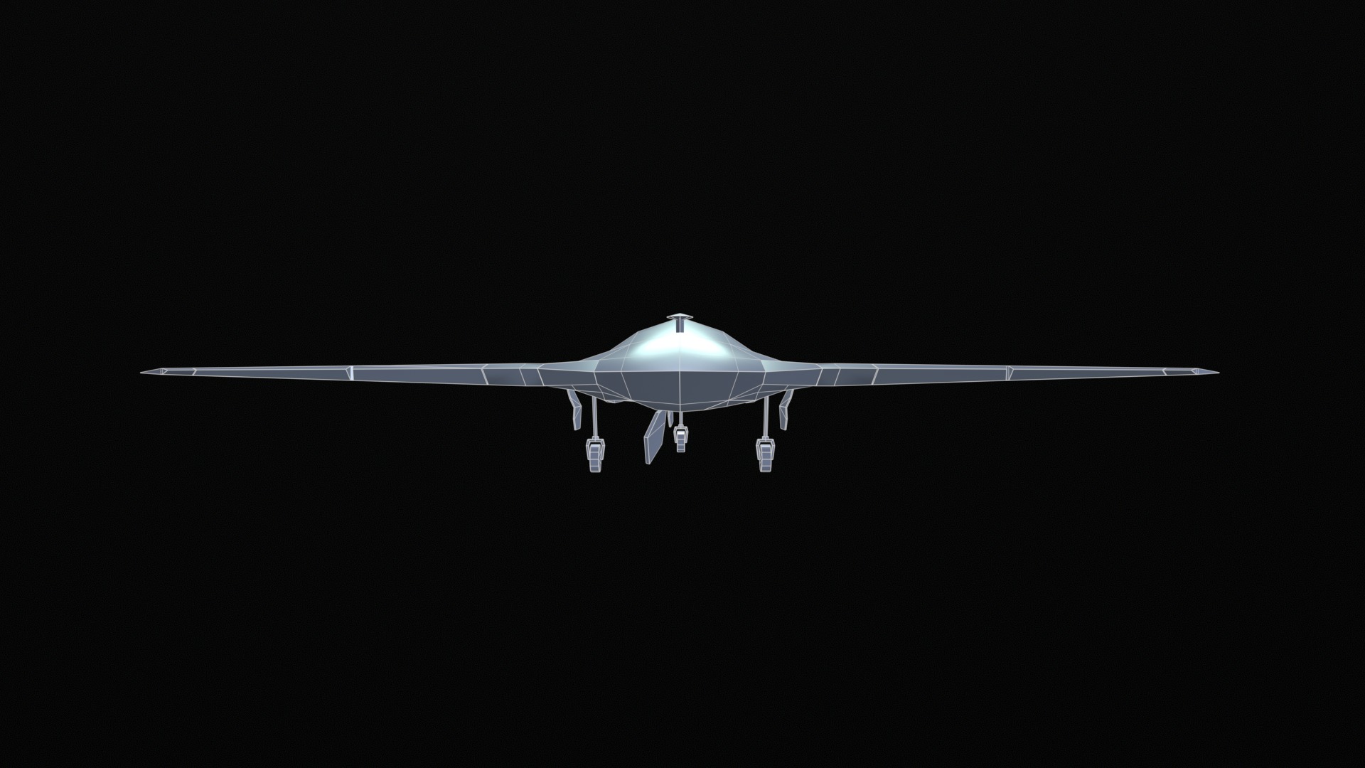 Asset - Army - UAV Boeing X45 - 3D MODEL Low-poly Low-poly 3D model_41