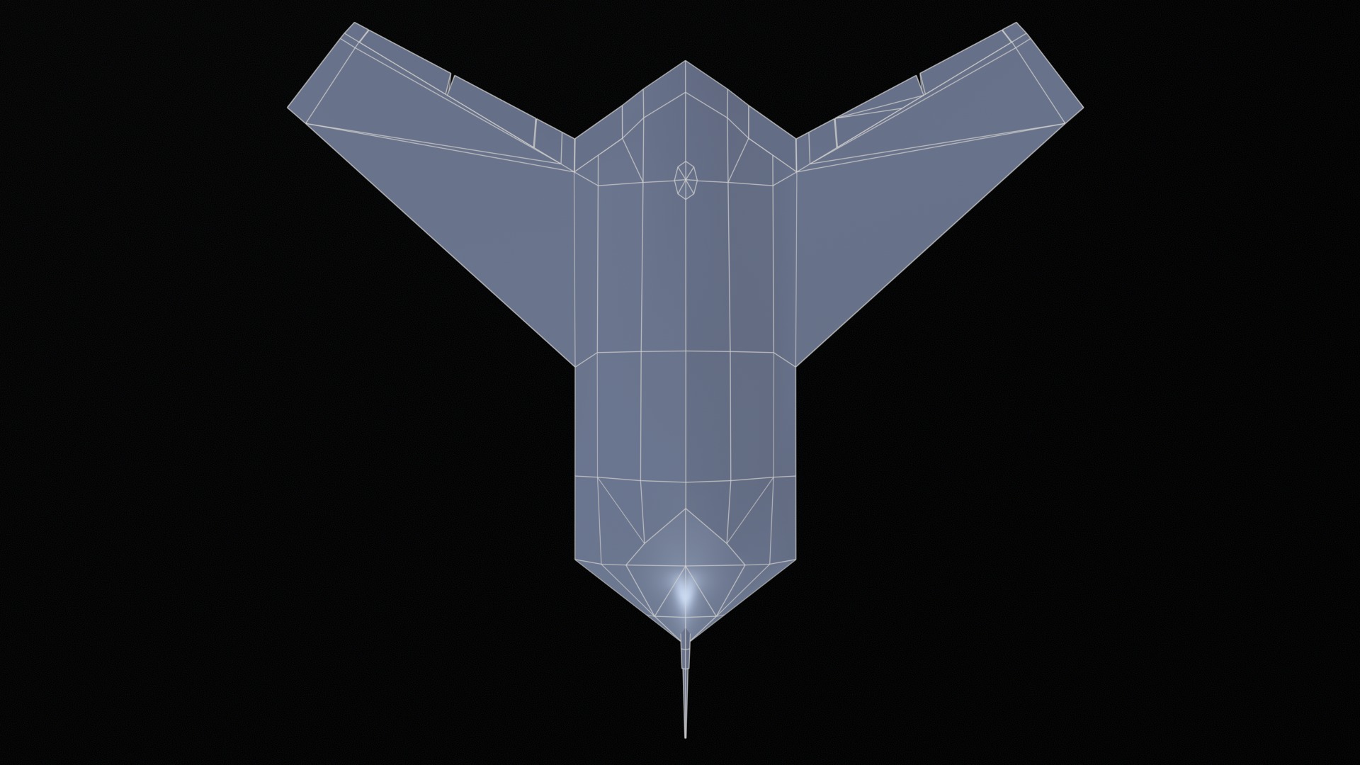 Asset - Army - UAV Boeing X45 - 3D MODEL Low-poly Low-poly 3D model_7