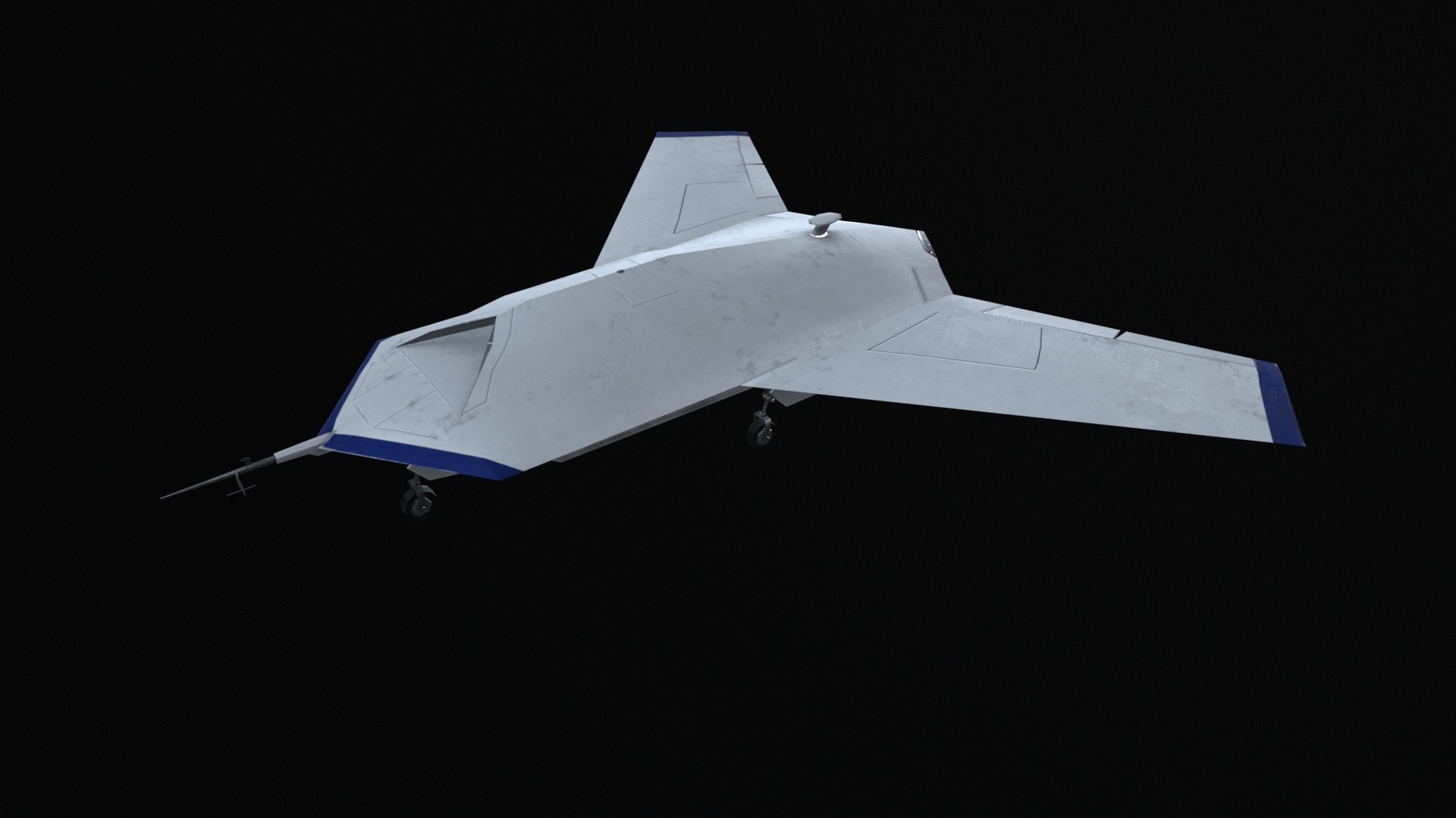 Asset - Army - UAV Boeing X45 - 3D MODEL Low-poly Low-poly 3D model_53