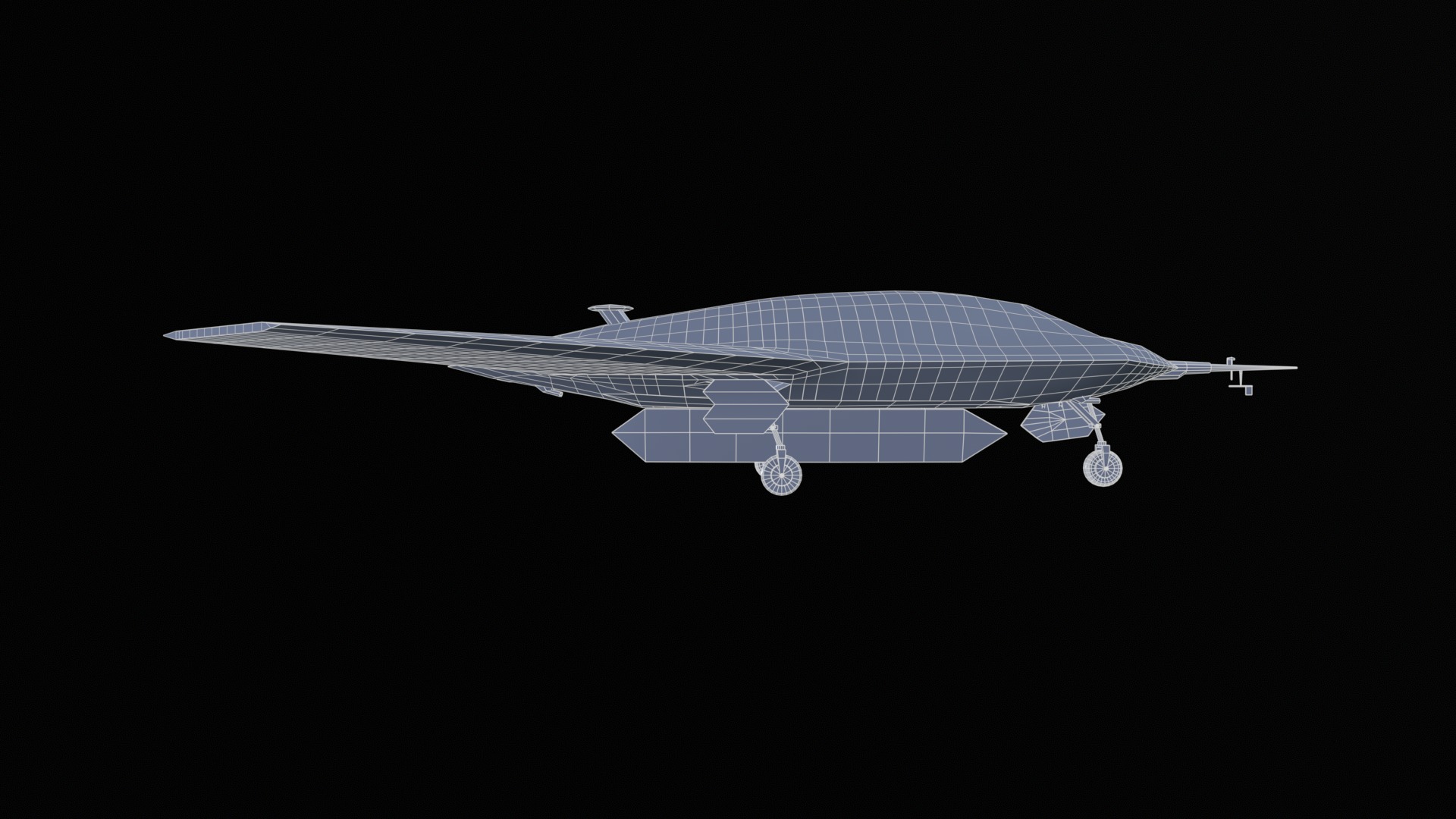 Asset - Army - UAV Boeing X45 - 3D MODEL Low-poly Low-poly 3D model_9
