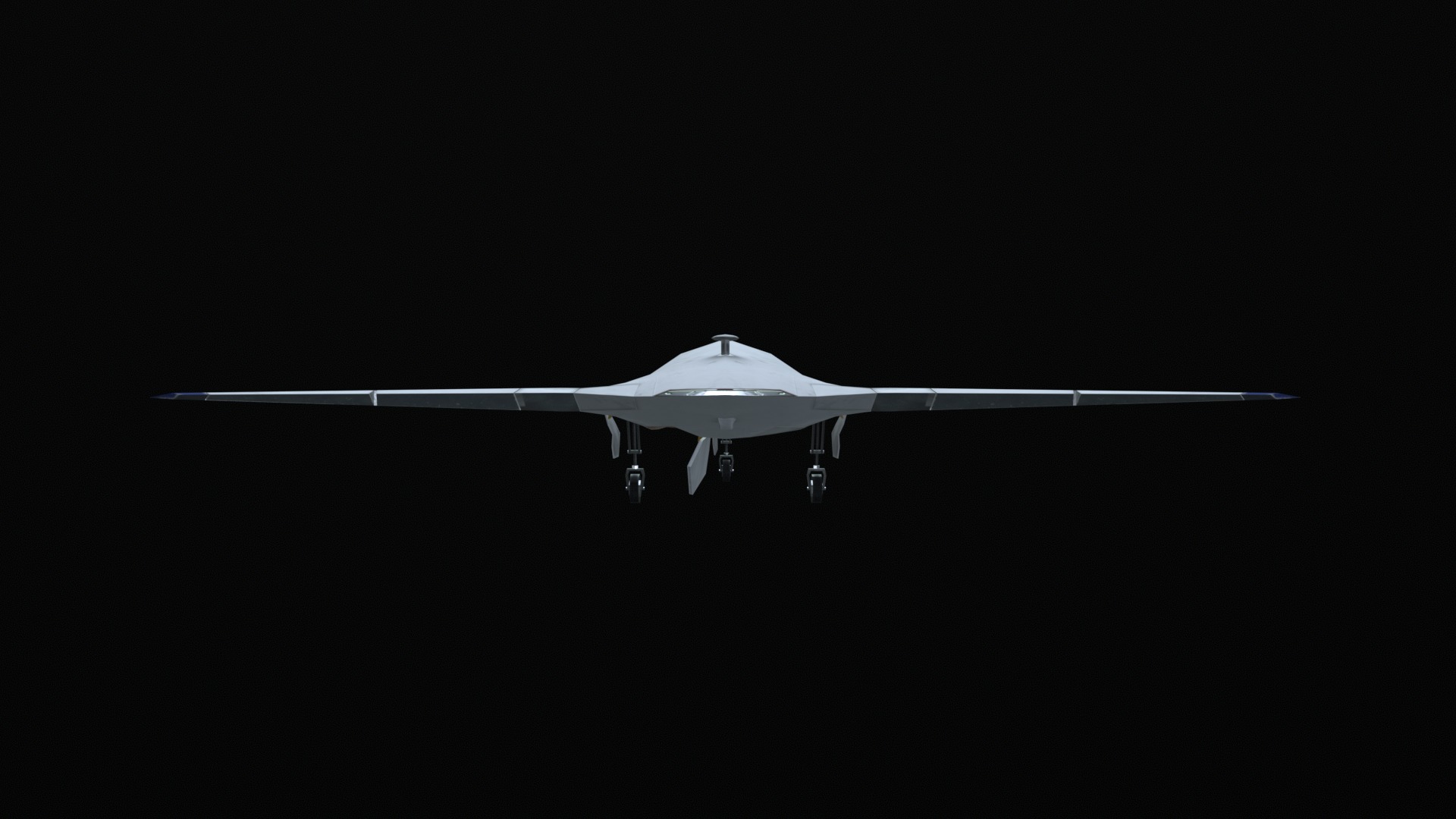 Asset - Army - UAV Boeing X45 - 3D MODEL Low-poly Low-poly 3D model_8