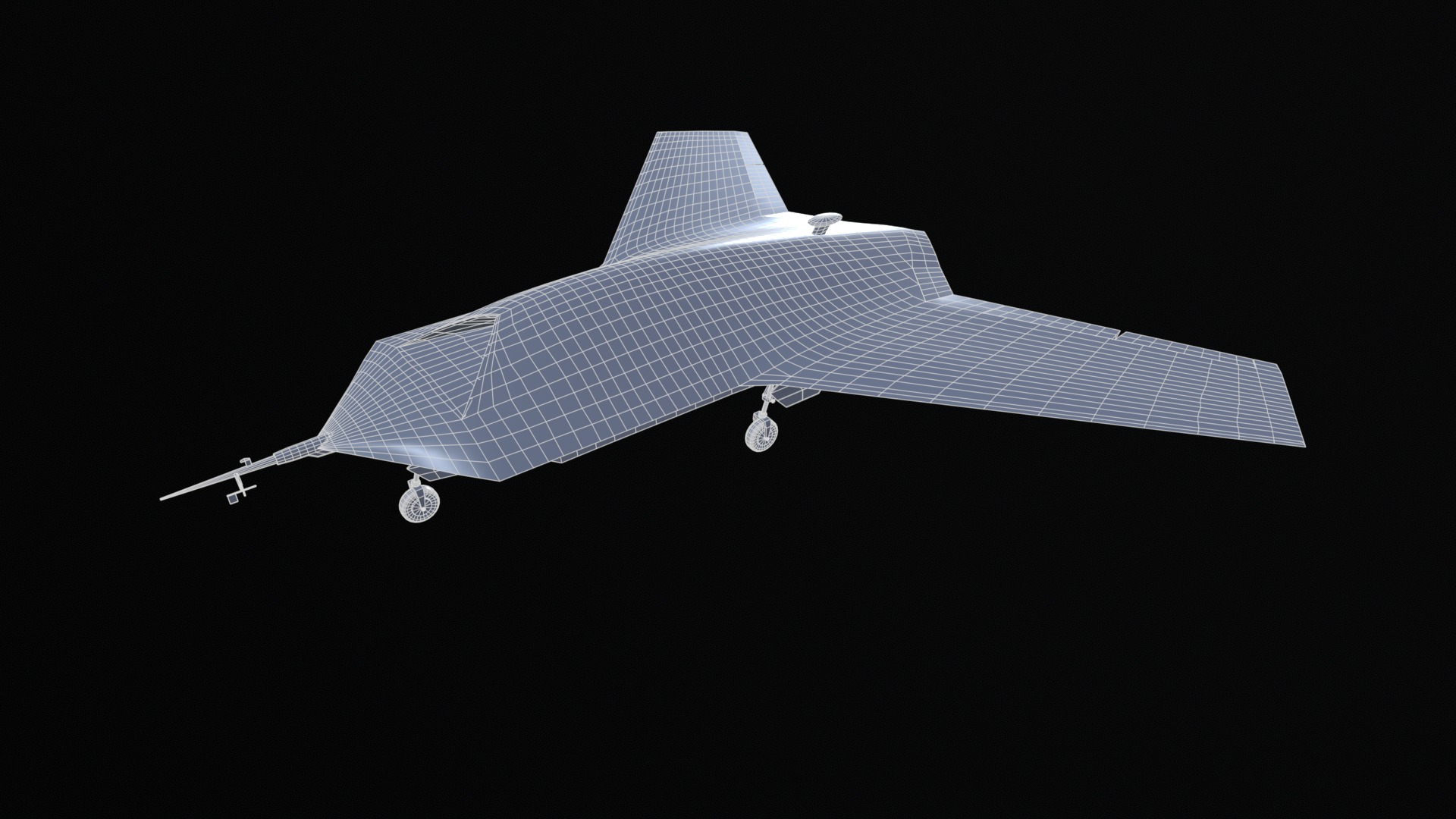 Asset - Army - UAV Boeing X45 - 3D MODEL Low-poly Low-poly 3D model_33