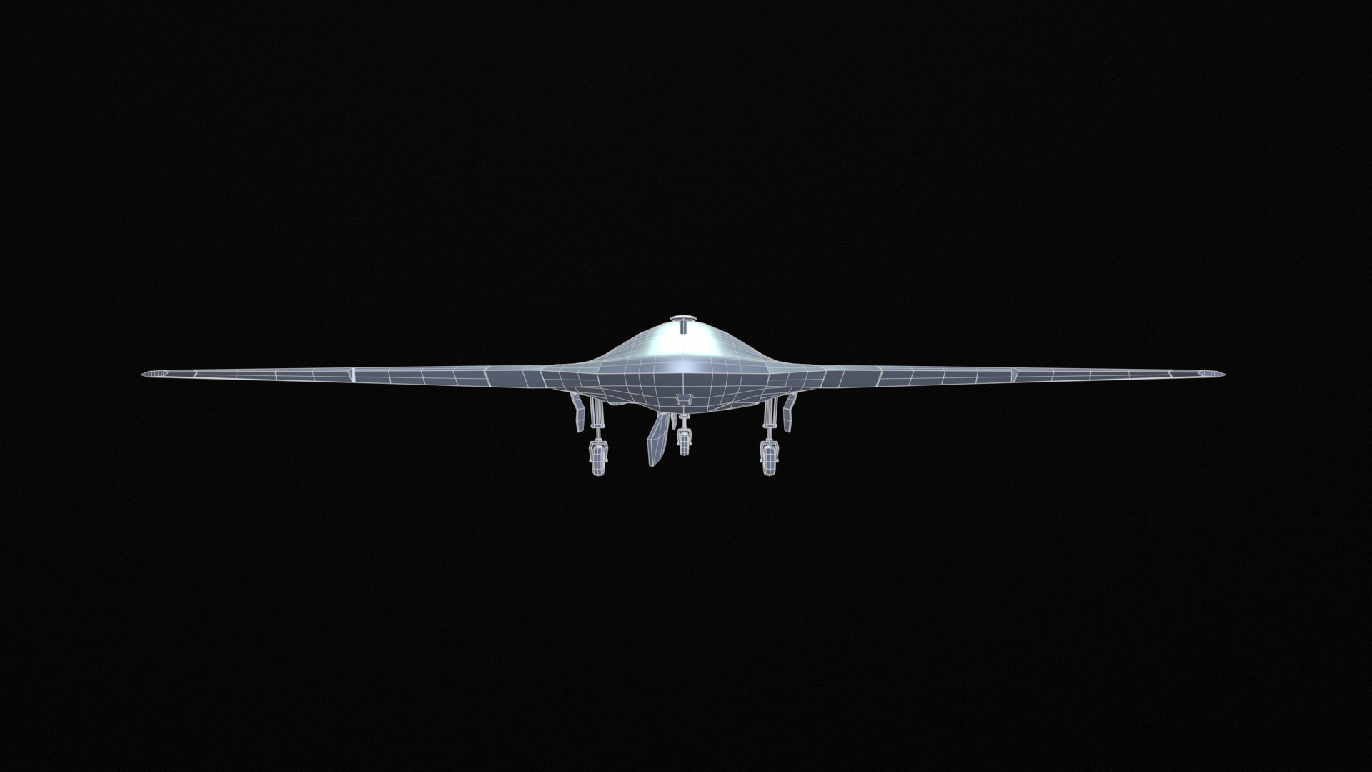 Asset - Army - UAV Boeing X45 - 3D MODEL Low-poly Low-poly 3D model_37