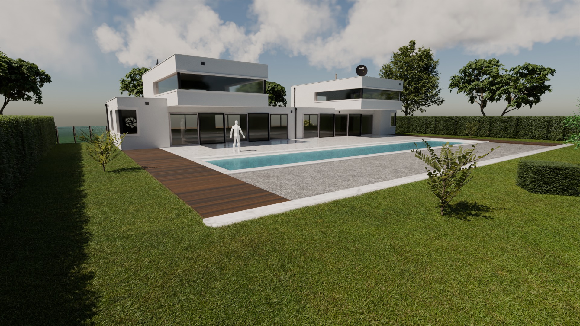 Architectural House 3D model_9