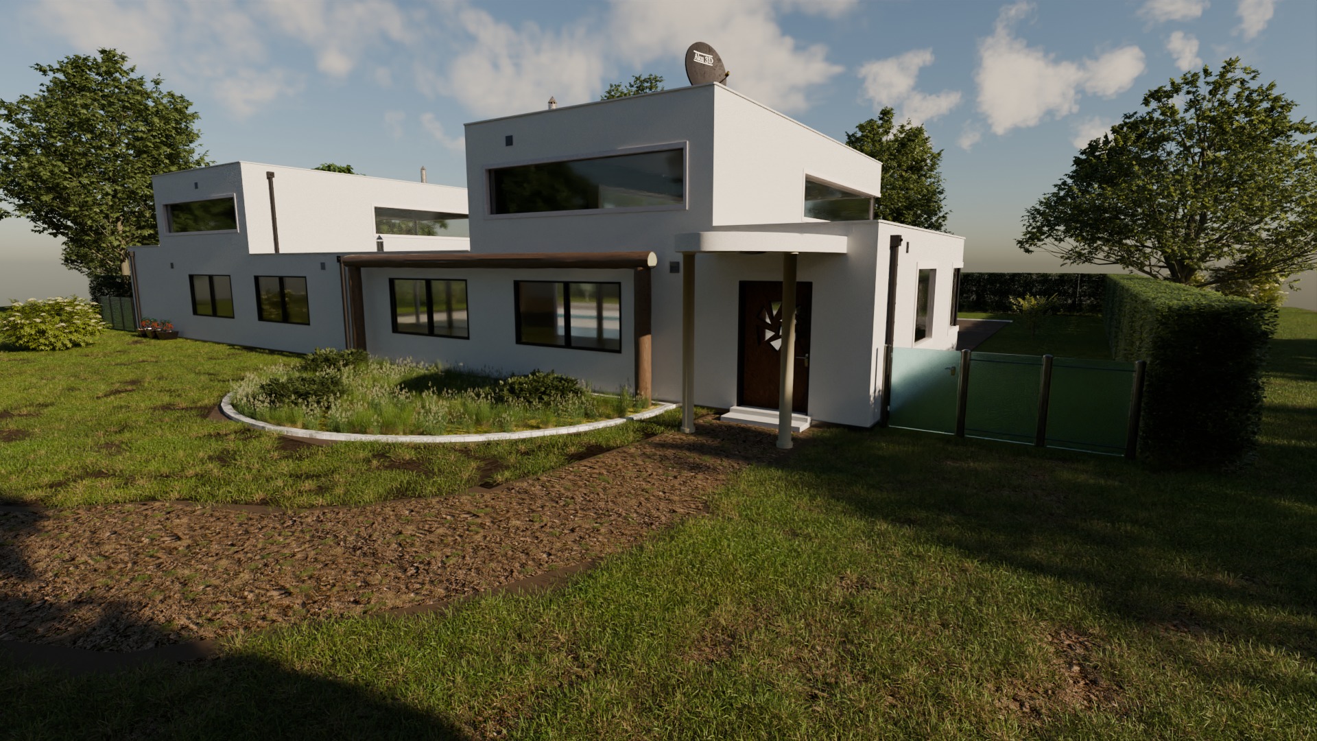 Architectural House 3D model_2