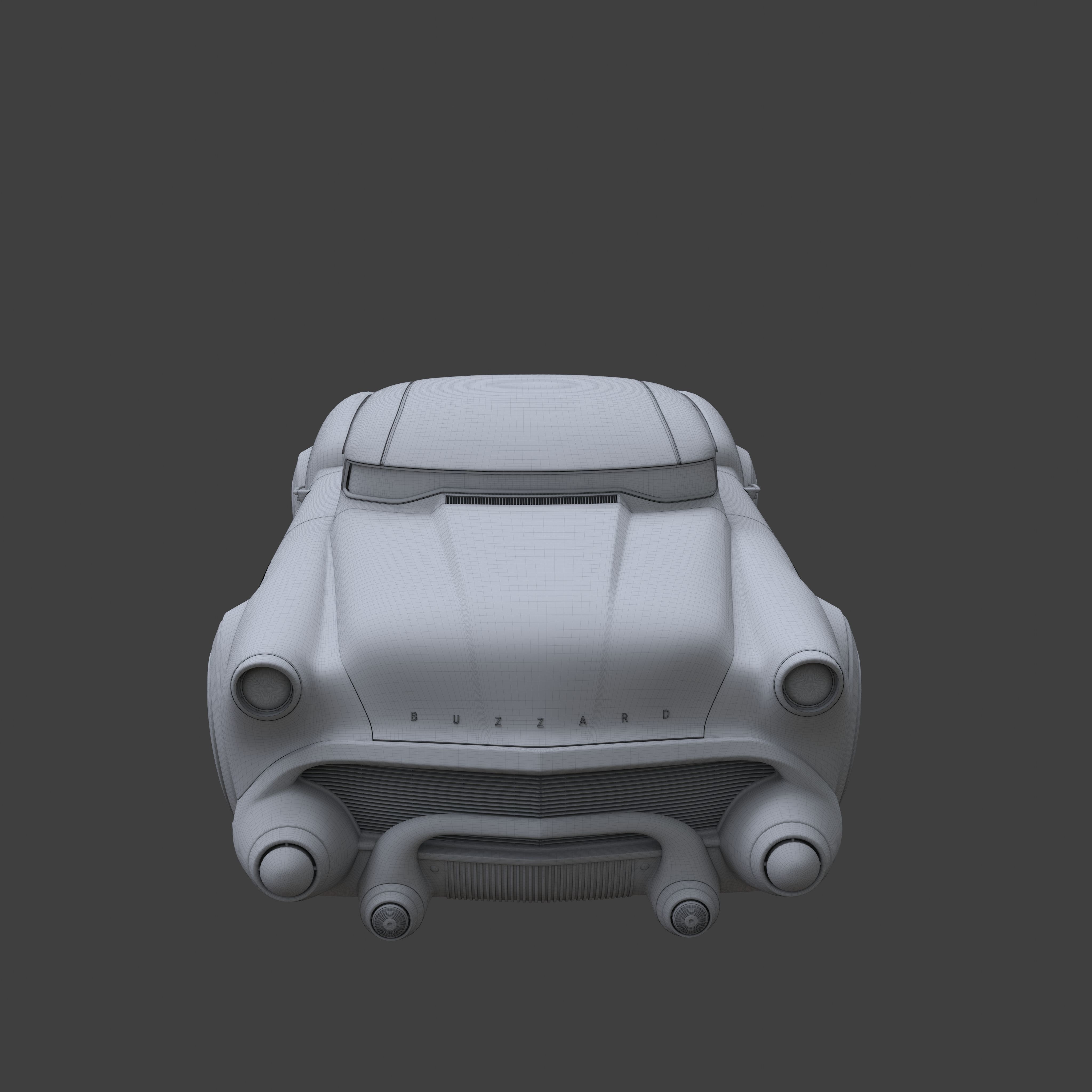 Futuristic flying car 9 3D model_21