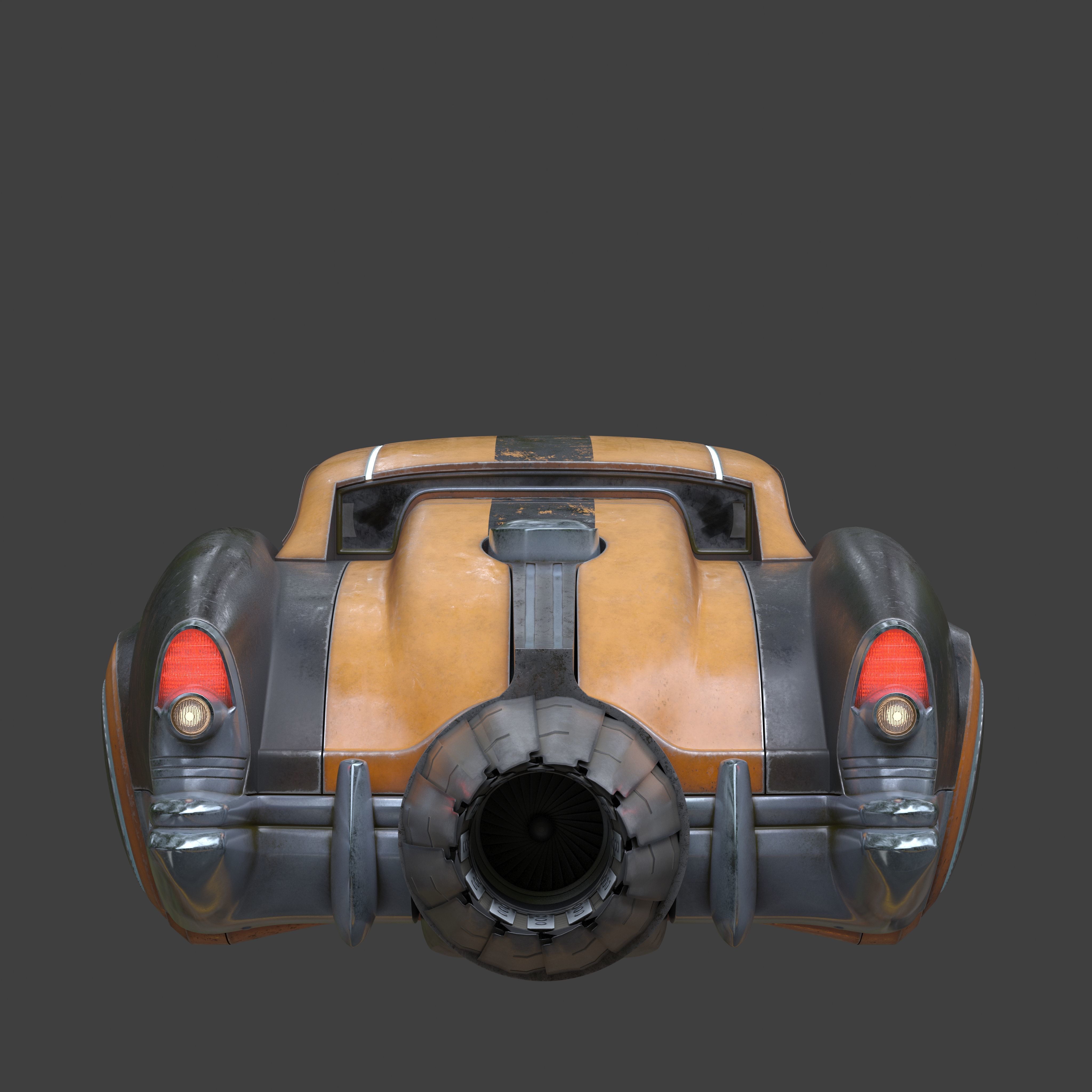 Futuristic flying car 9 3D model_9